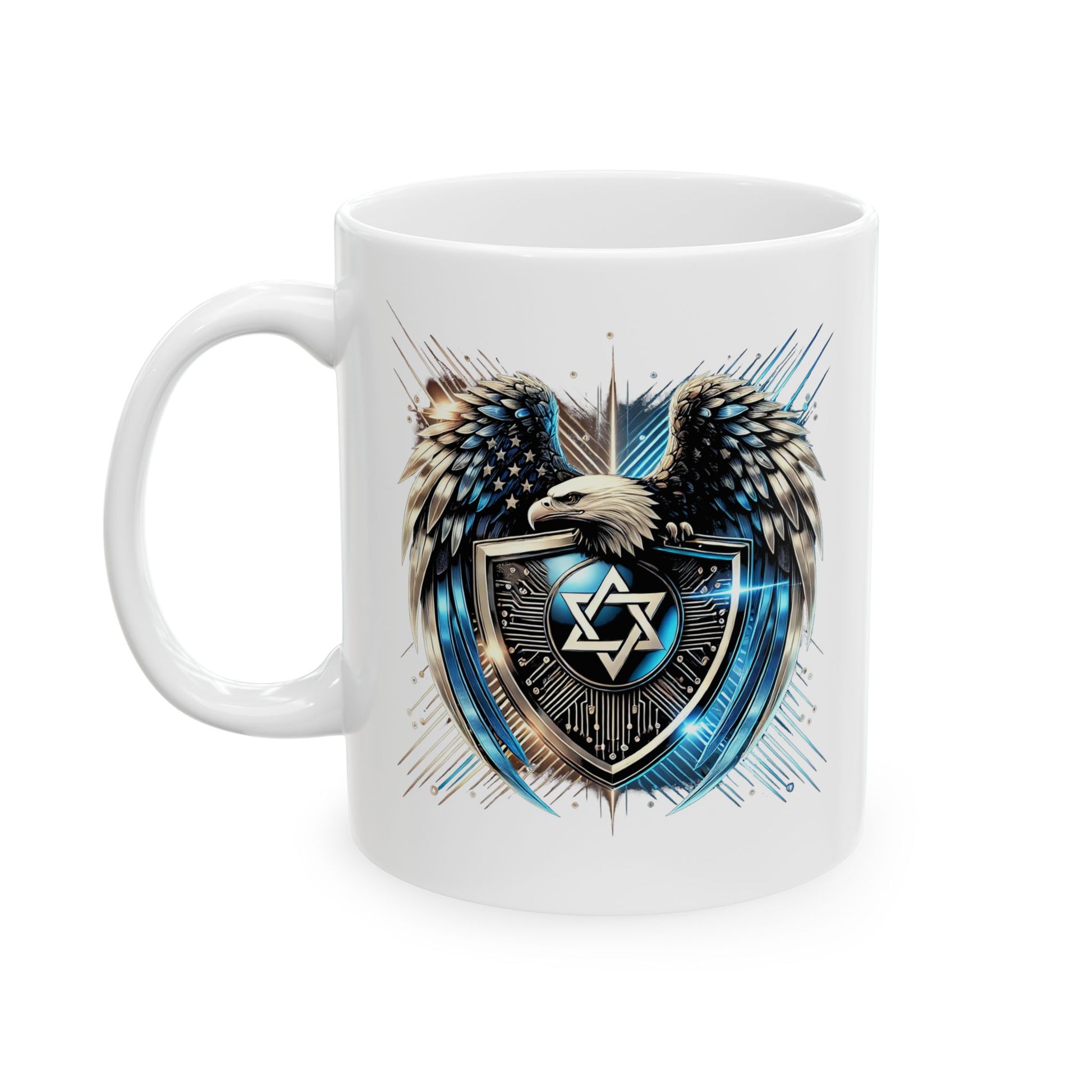 Wings of Zion Ceramic Mug 11oz, 15oz - American Zionist