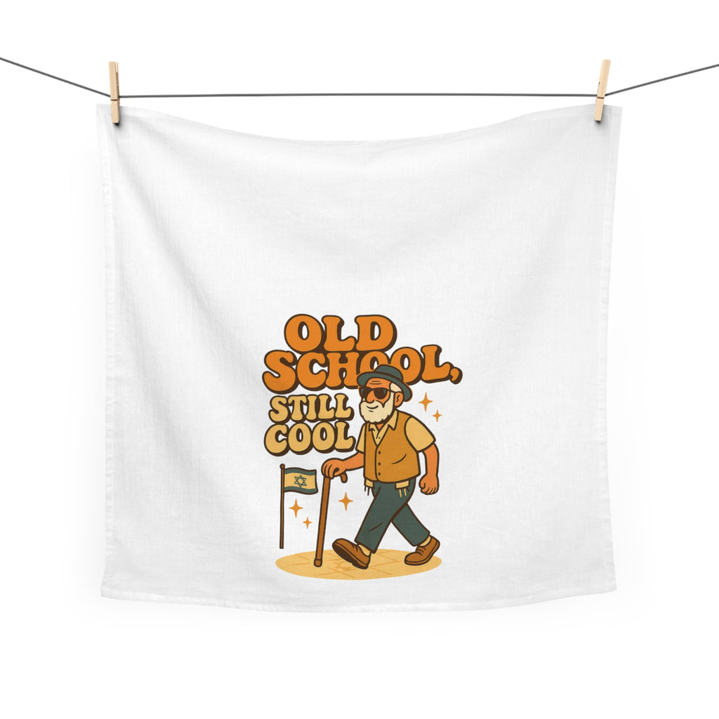 Old School Grandpa Tea Towel - American Zionist