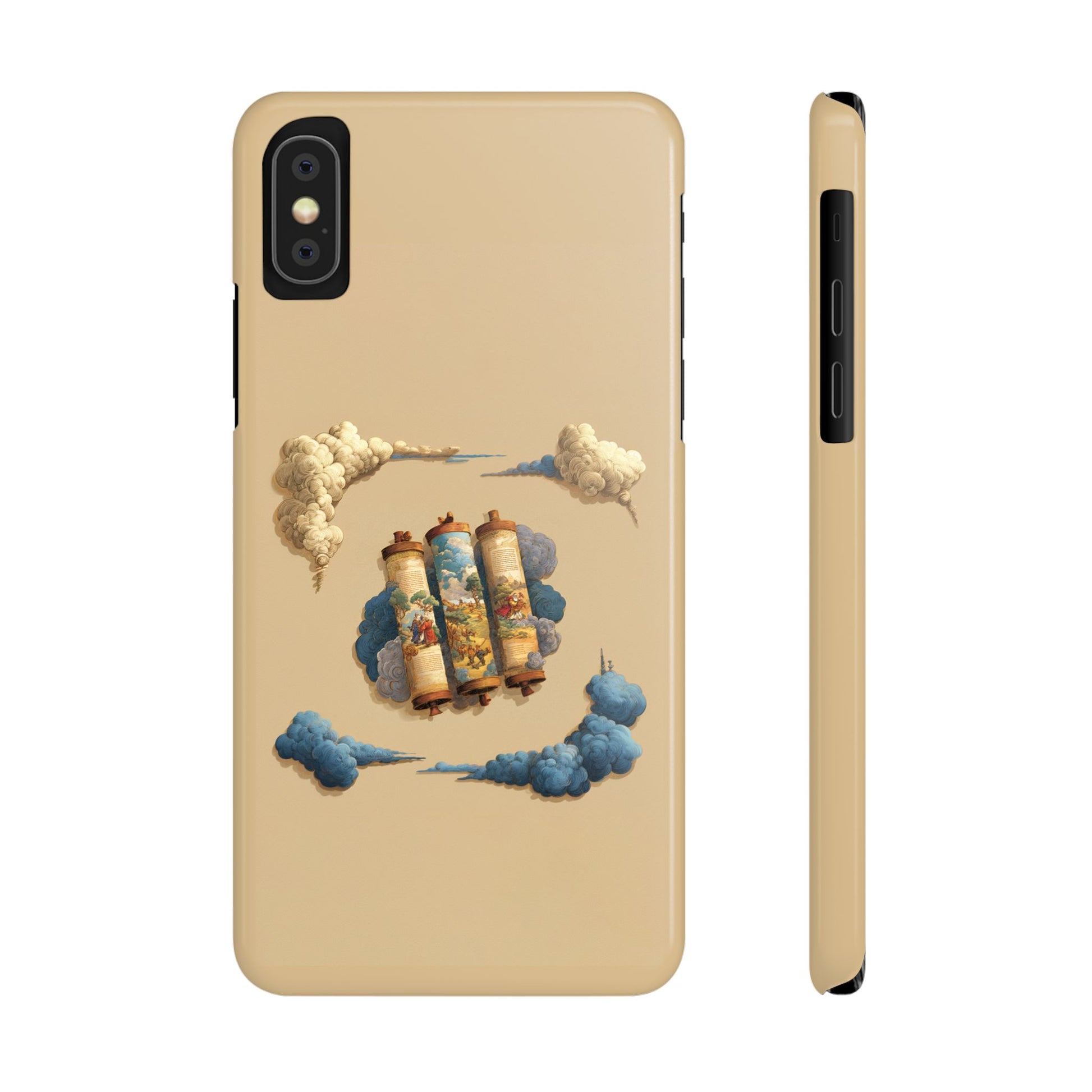 Cloudy Scroll of Moses Slim Phone Cases - American Zionist