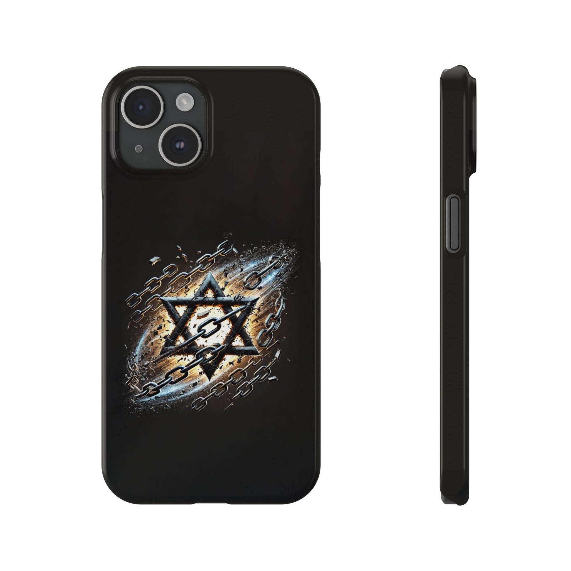 Galaxy Star of David Slim Phone Cases - American Zionist