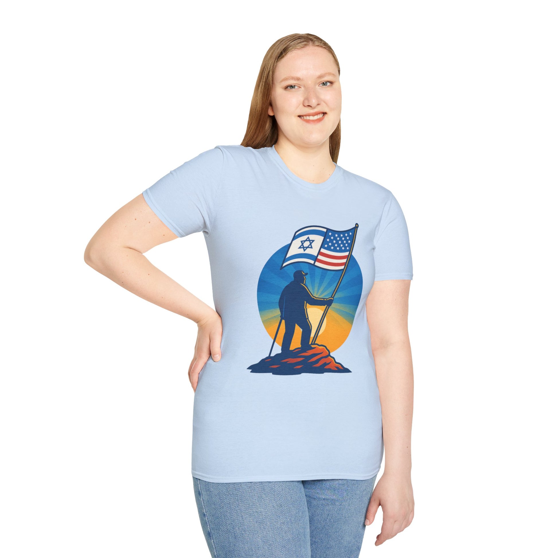 Grandpa Stands Tall Softstyle T-Shirt - American Zionist