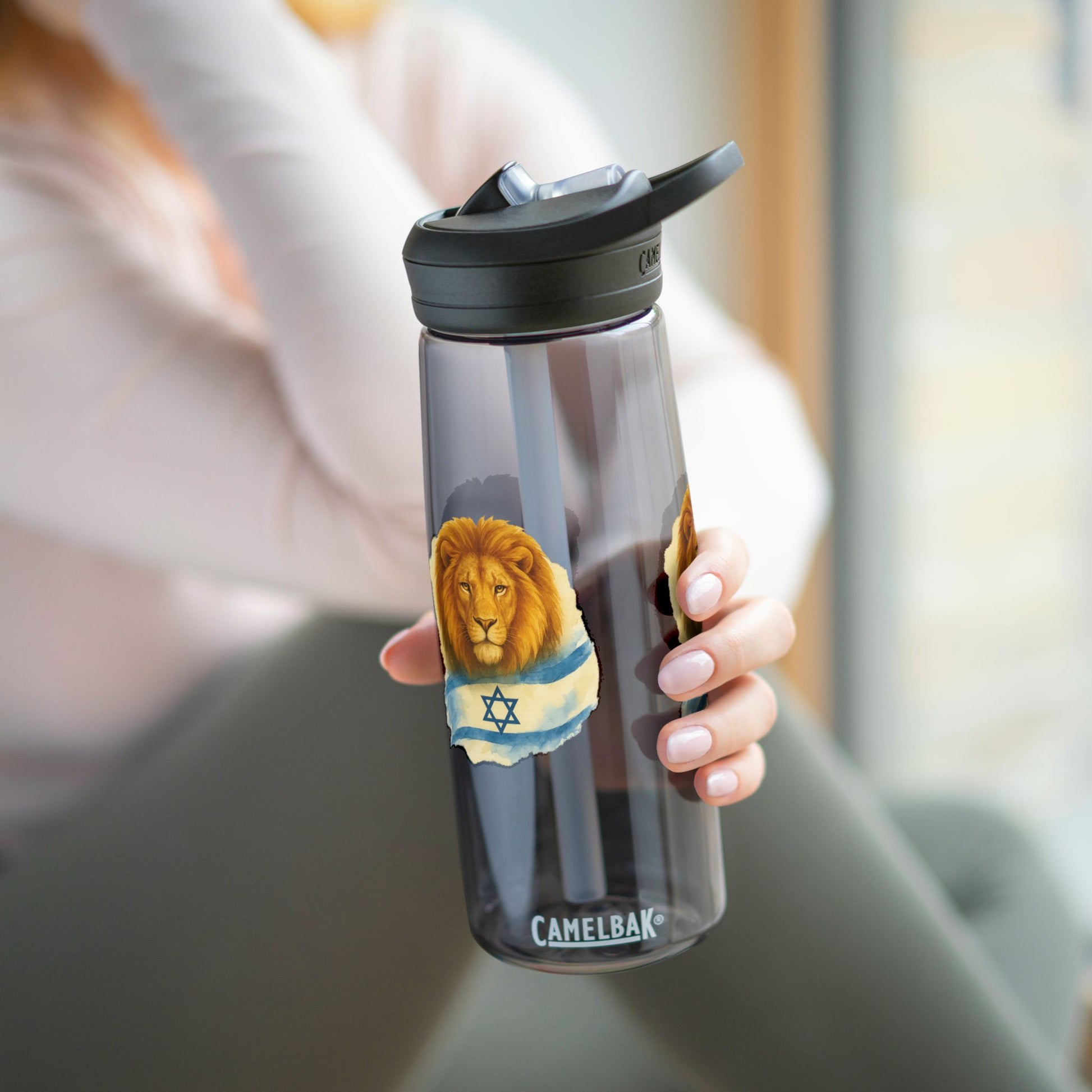 Lion Of Israel Water Bottle, 20oz\25oz - American Zionist