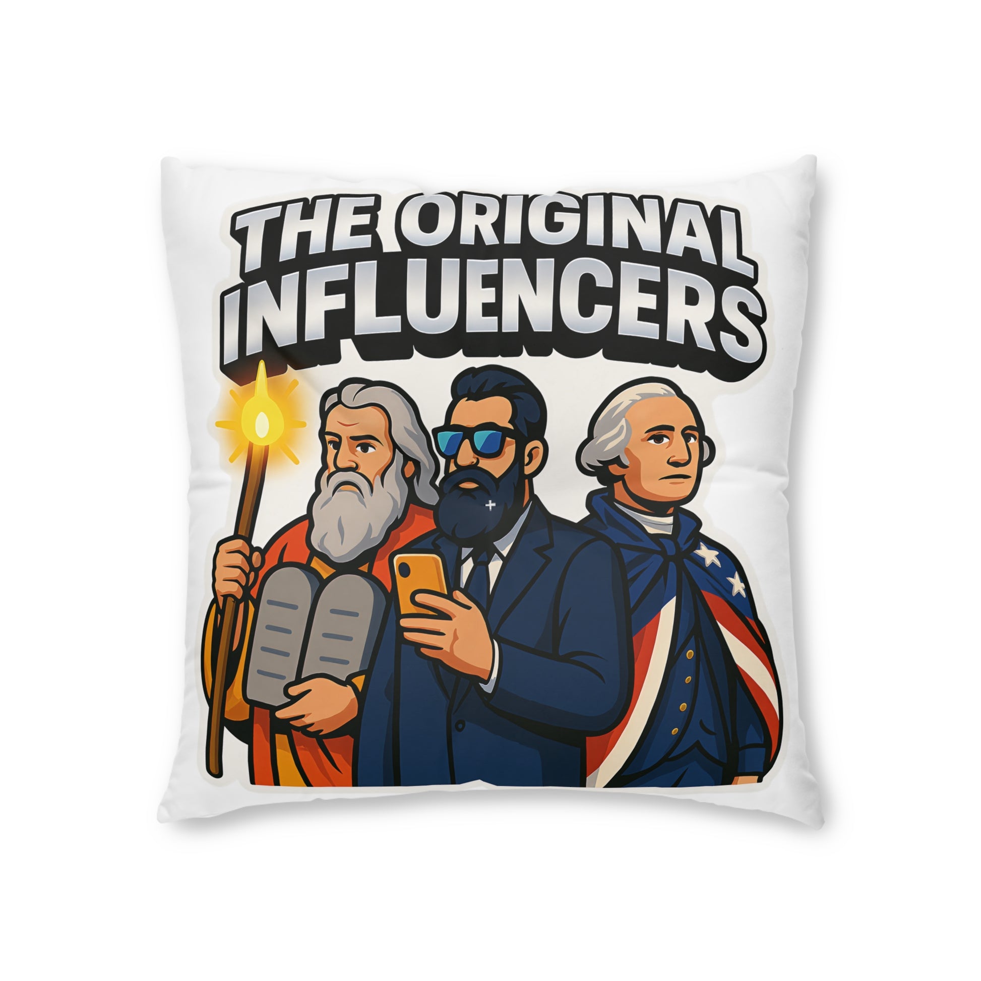 The Original Influencers Tufted Floor Pillow, Square - American Zionist