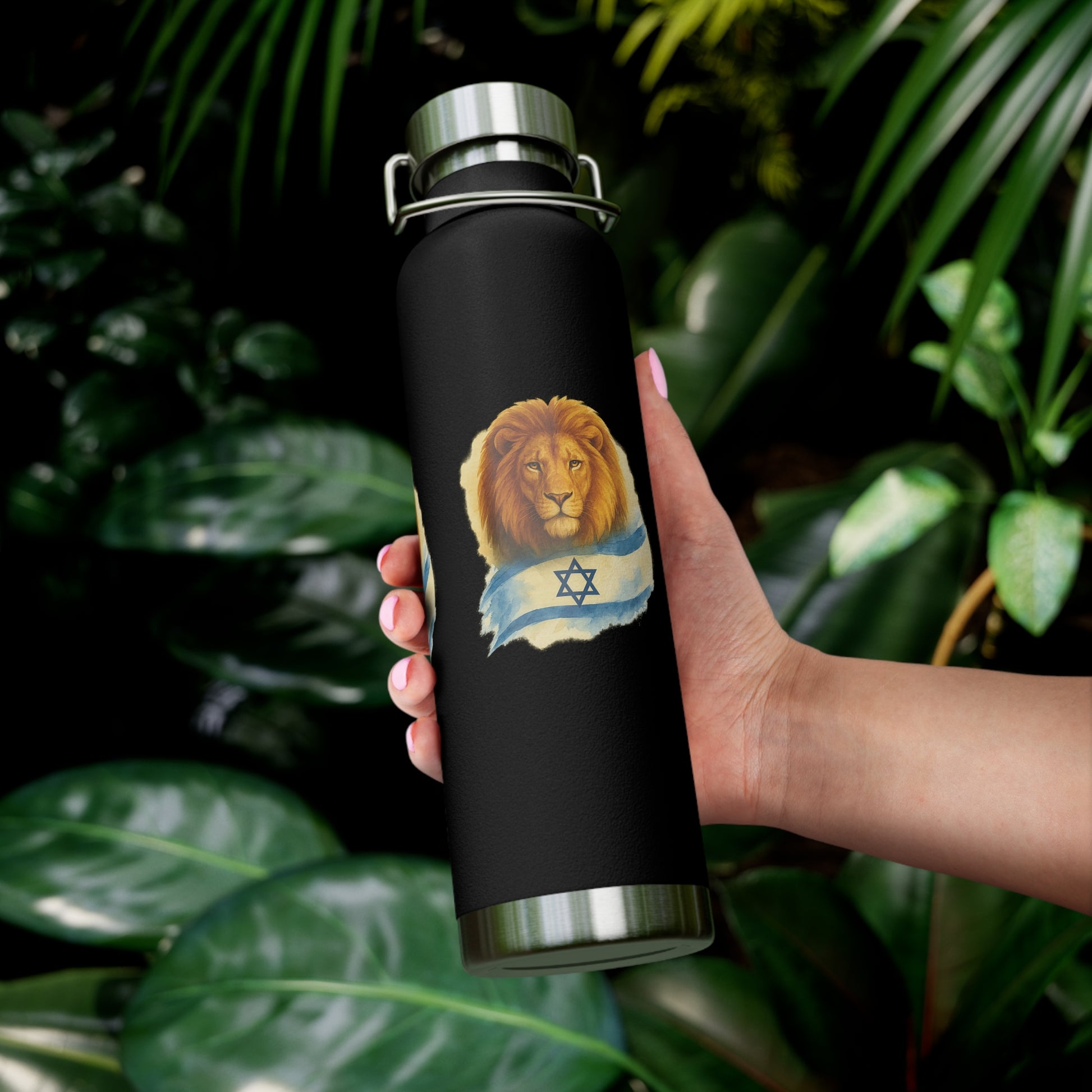 Lion Of Israel Copper Vacuum Insulated Bottle, 22oz - American Zionist