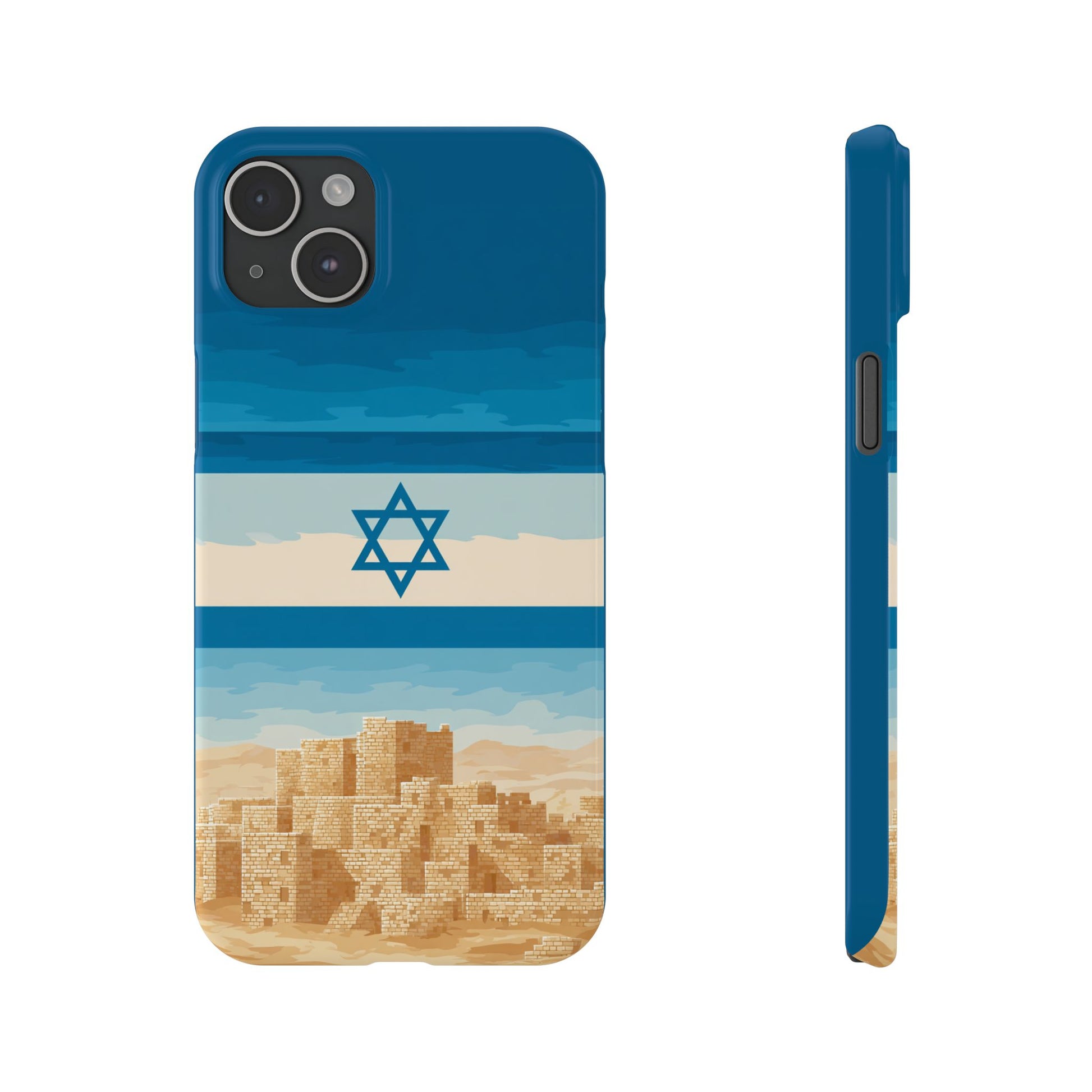 Israel Sand City Slim Phone Cases - American Zionist