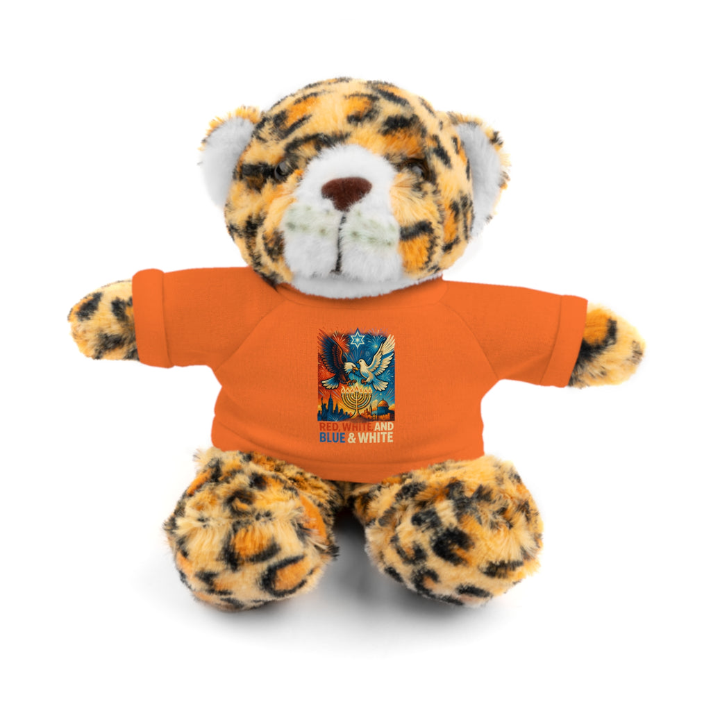 Red White and Blue Stuffed Animals with Tee - American Zionist