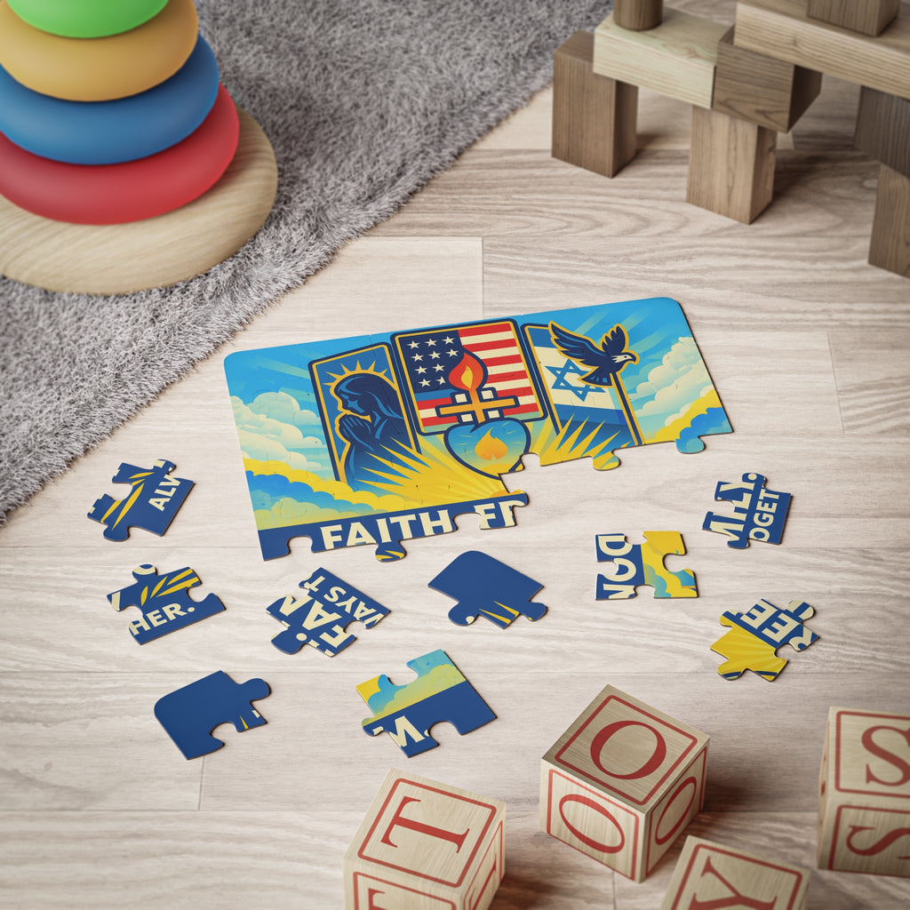 Guided By Faith's Flame Kids' Puzzle, 30 - Piece - American Zionist
