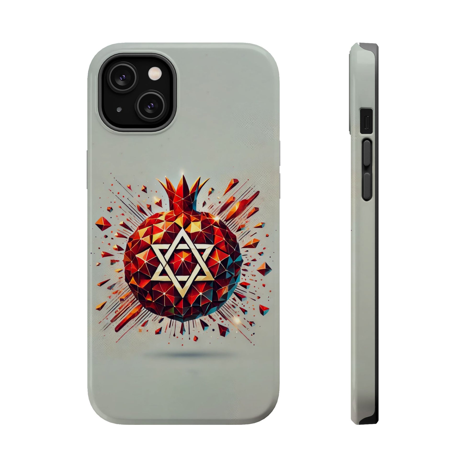 Pomegranate Star of David Magnetic Tough Cases - American Zionist