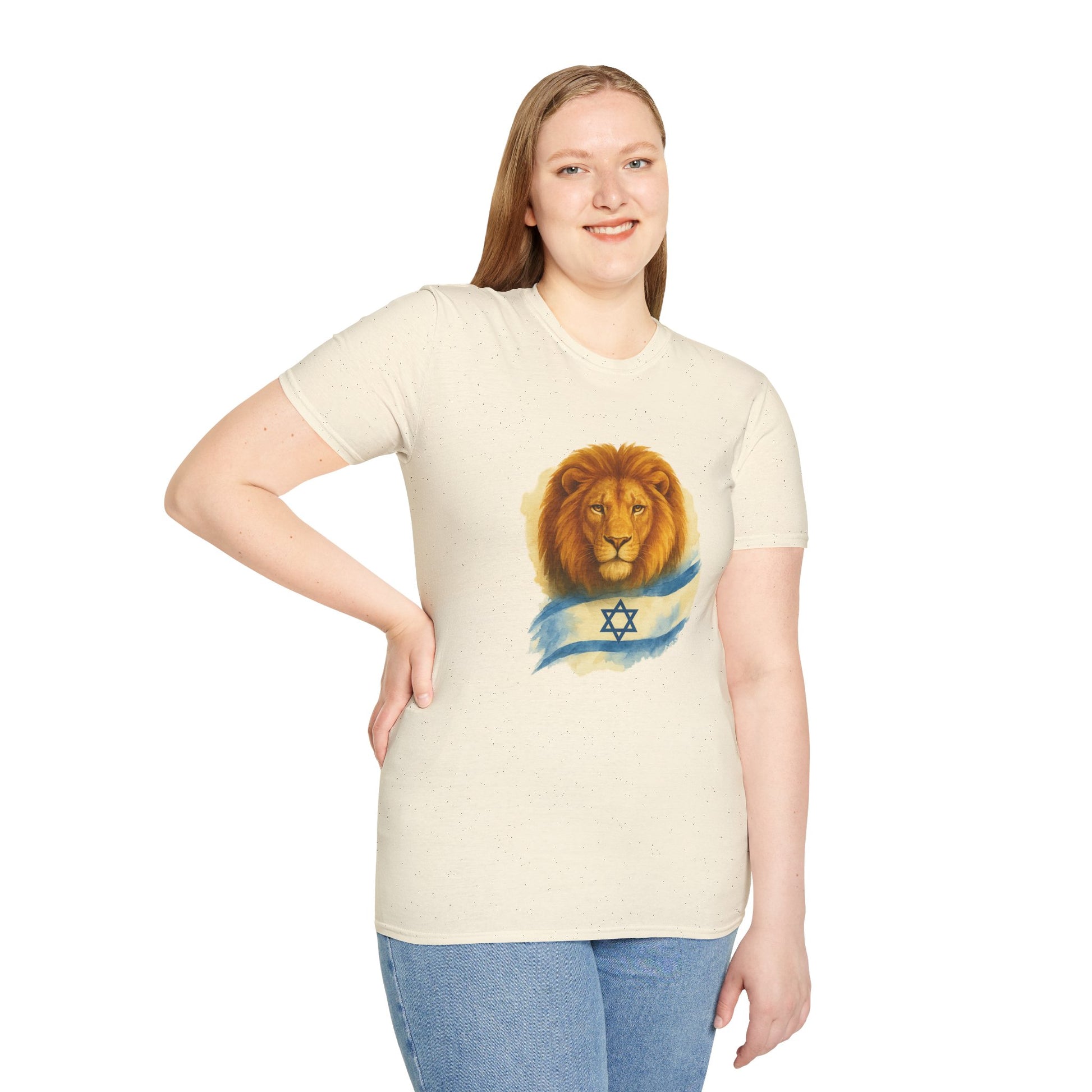 Lion Of Israel Unisex Softstyle T-Shirt - American Zionist