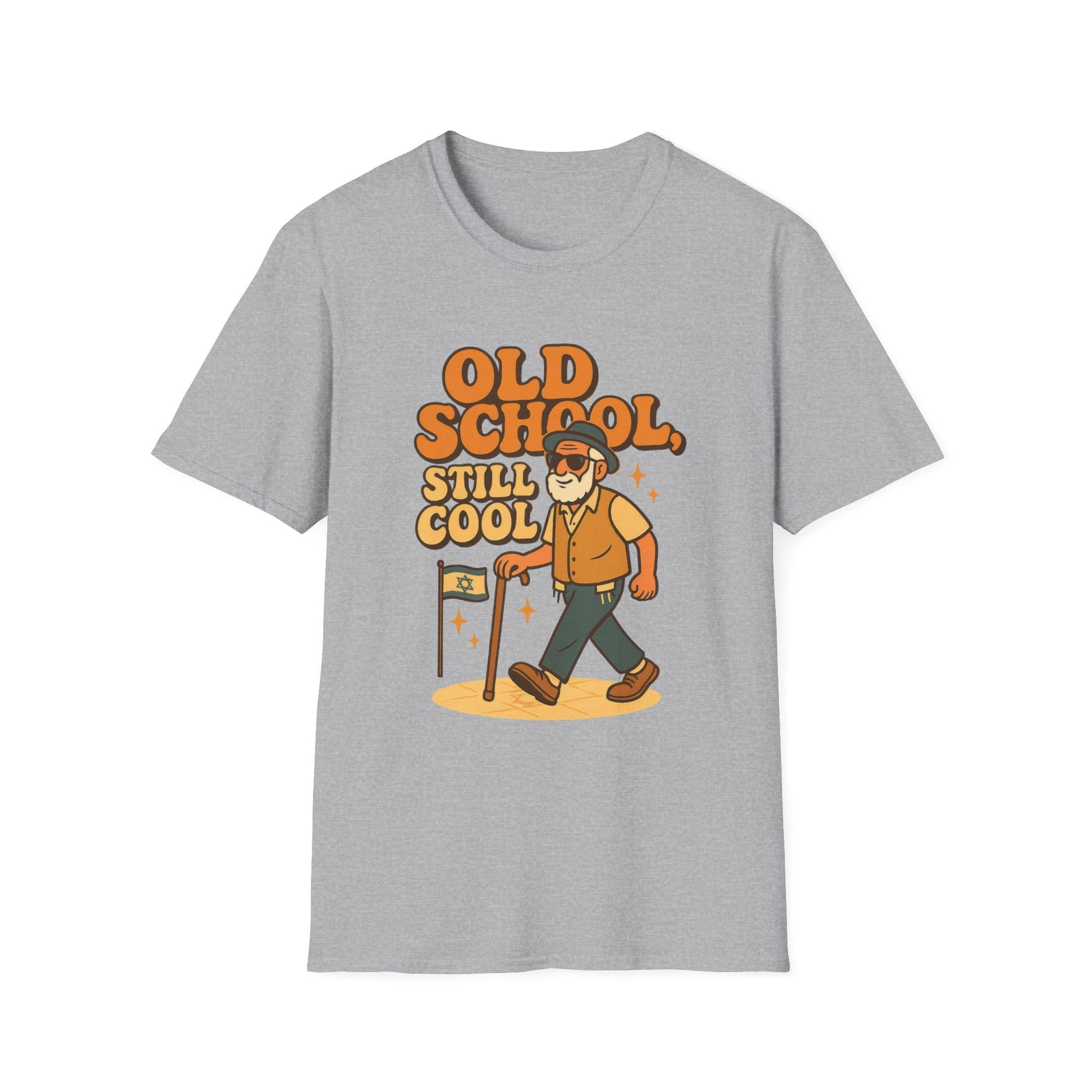 Old School Grandpa Softstyle T-Shirt - American Zionist