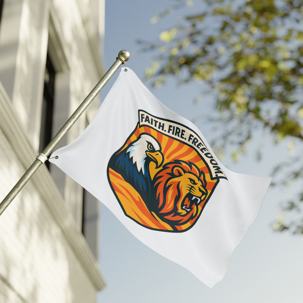 Lions Eagles Rise Double Sided Flag - American Zionist