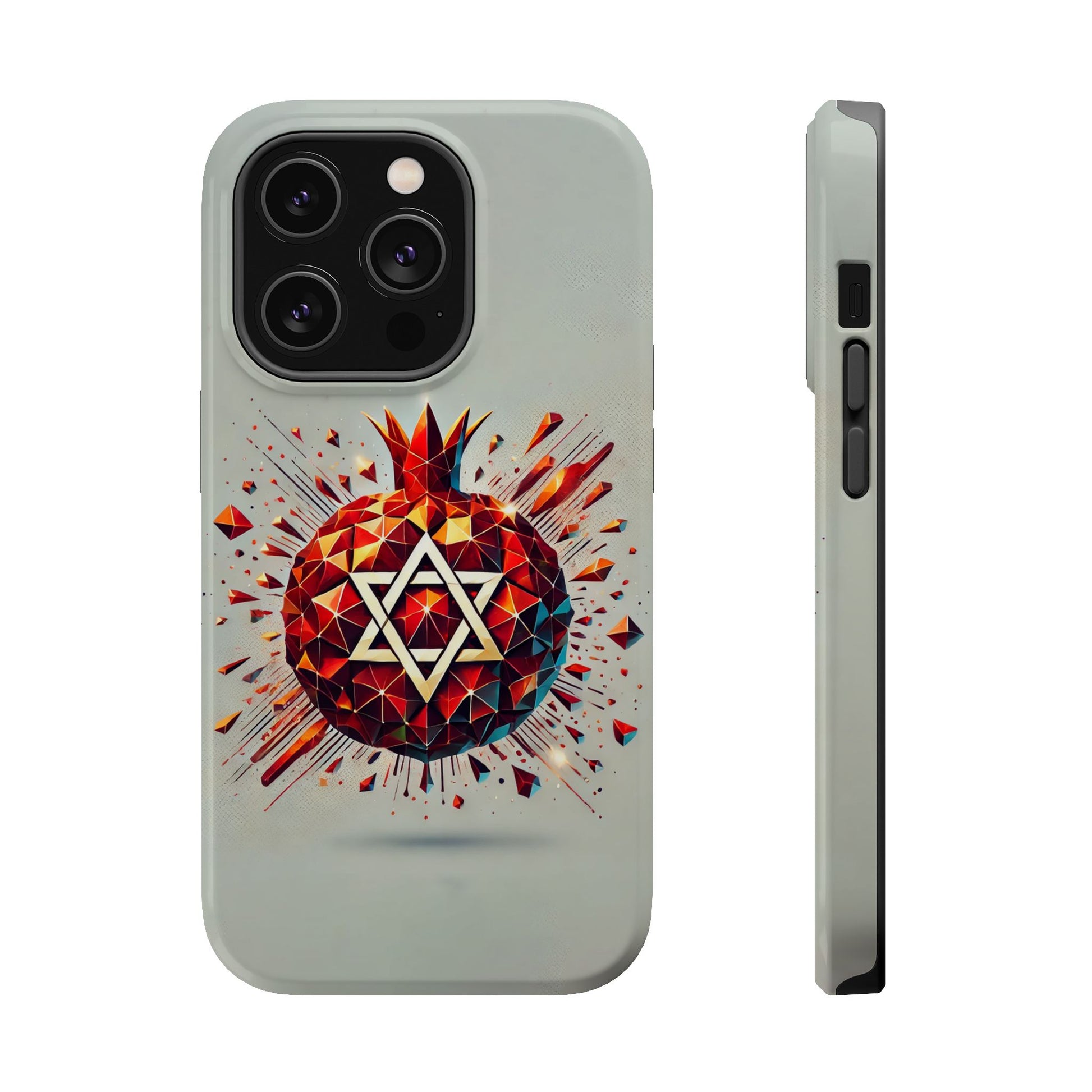 Pomegranate Star of David Magnetic Tough Cases - American Zionist