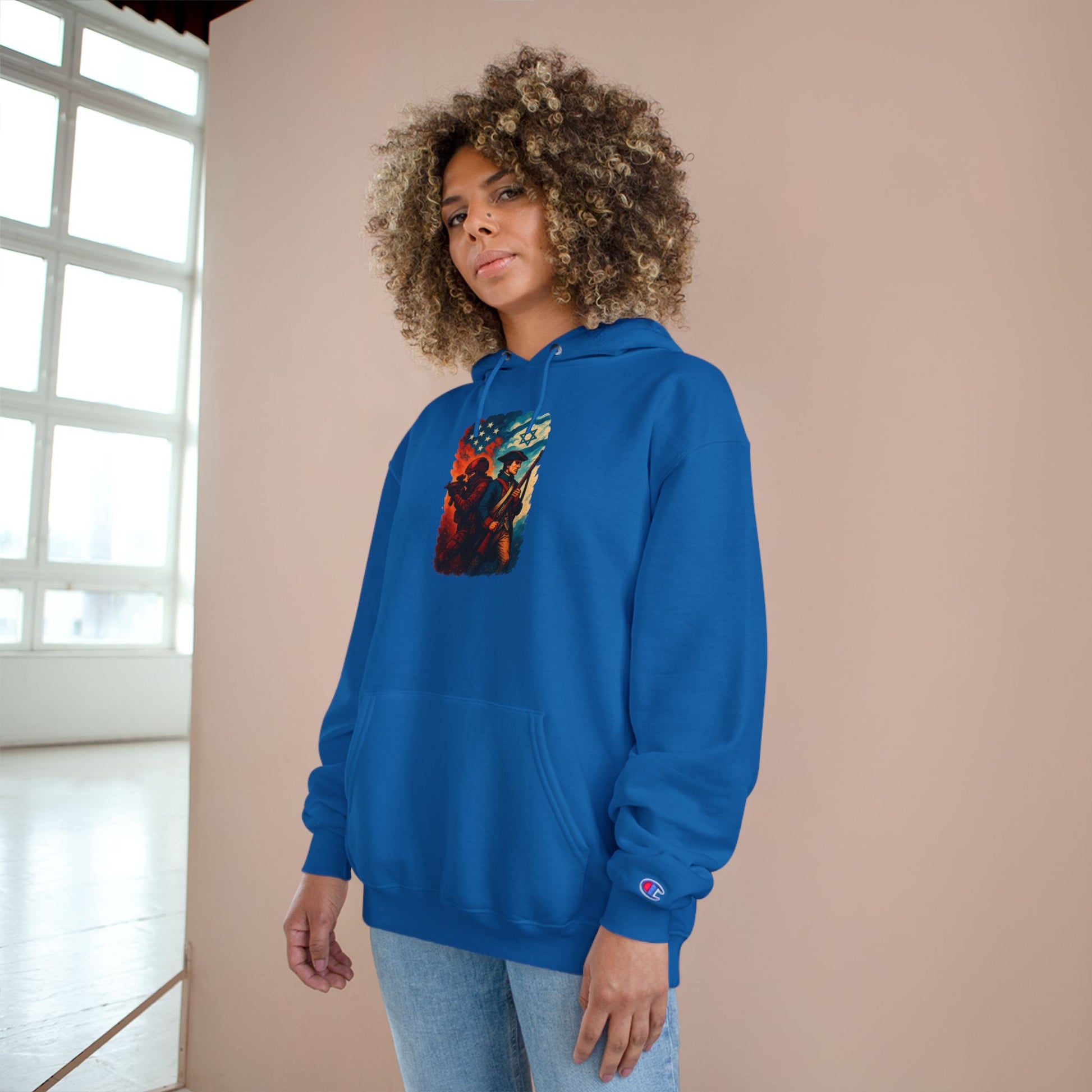 Defenders Across Generations Champion Hoodie - American Zionist