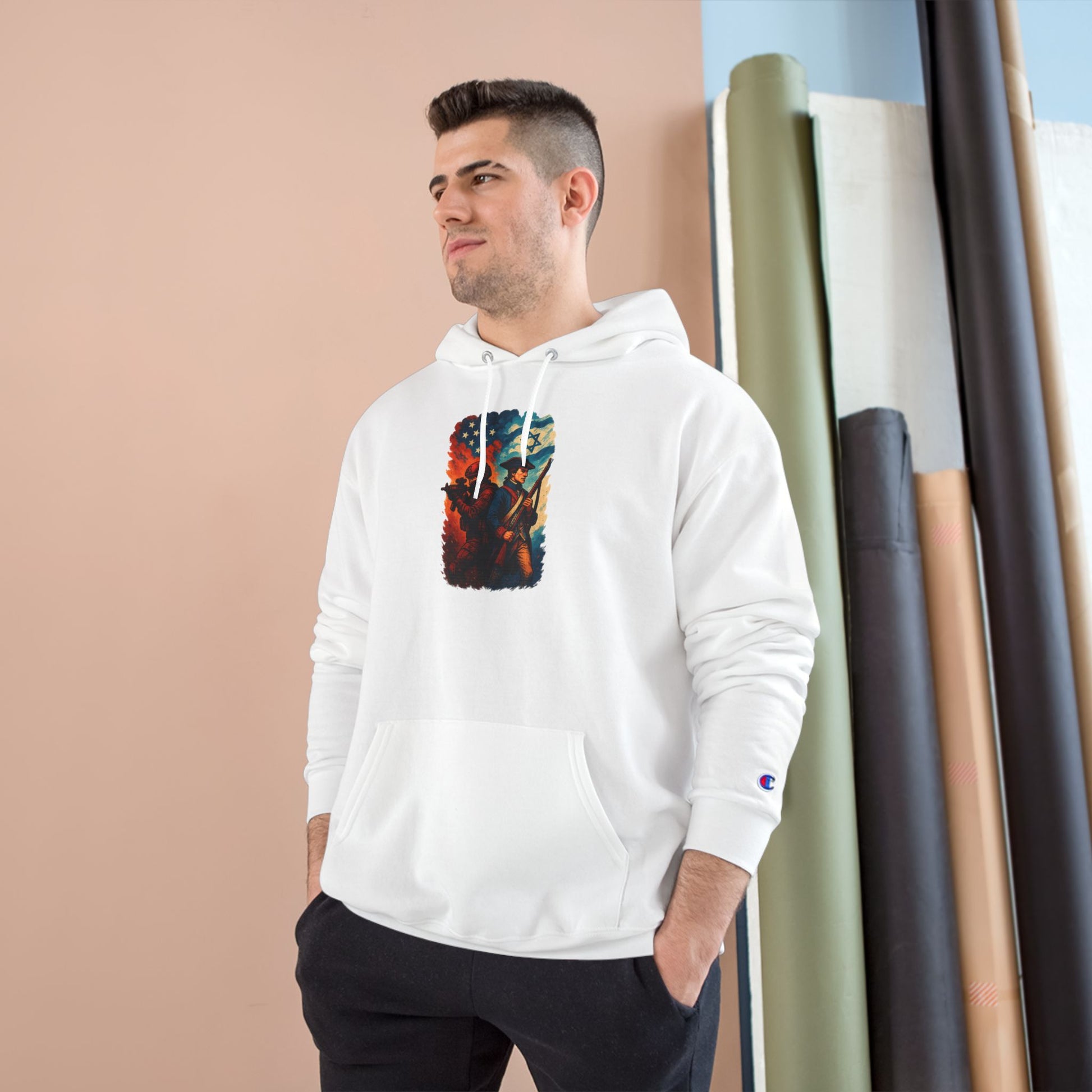 Defenders Across Generations Champion Hoodie - American Zionist