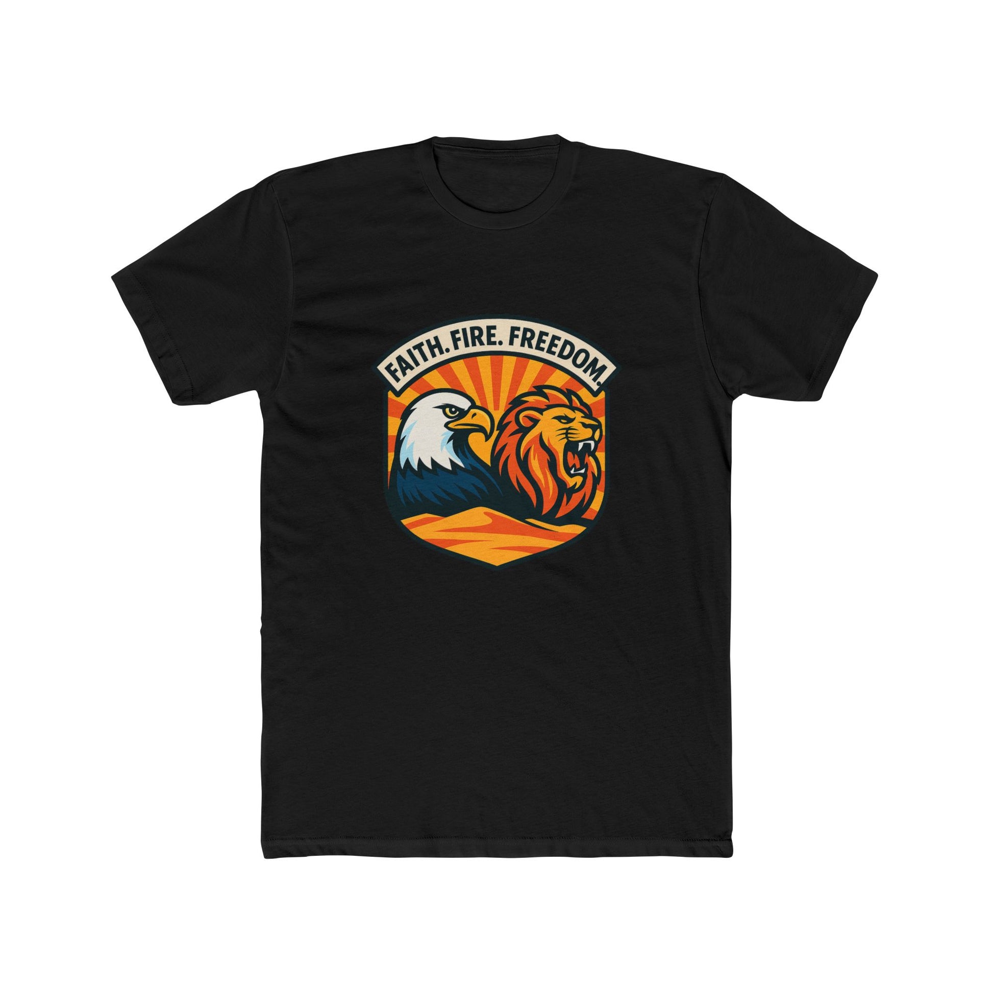 Lions Eagles Rise Unisex Cotton Crew Tee - American Zionist