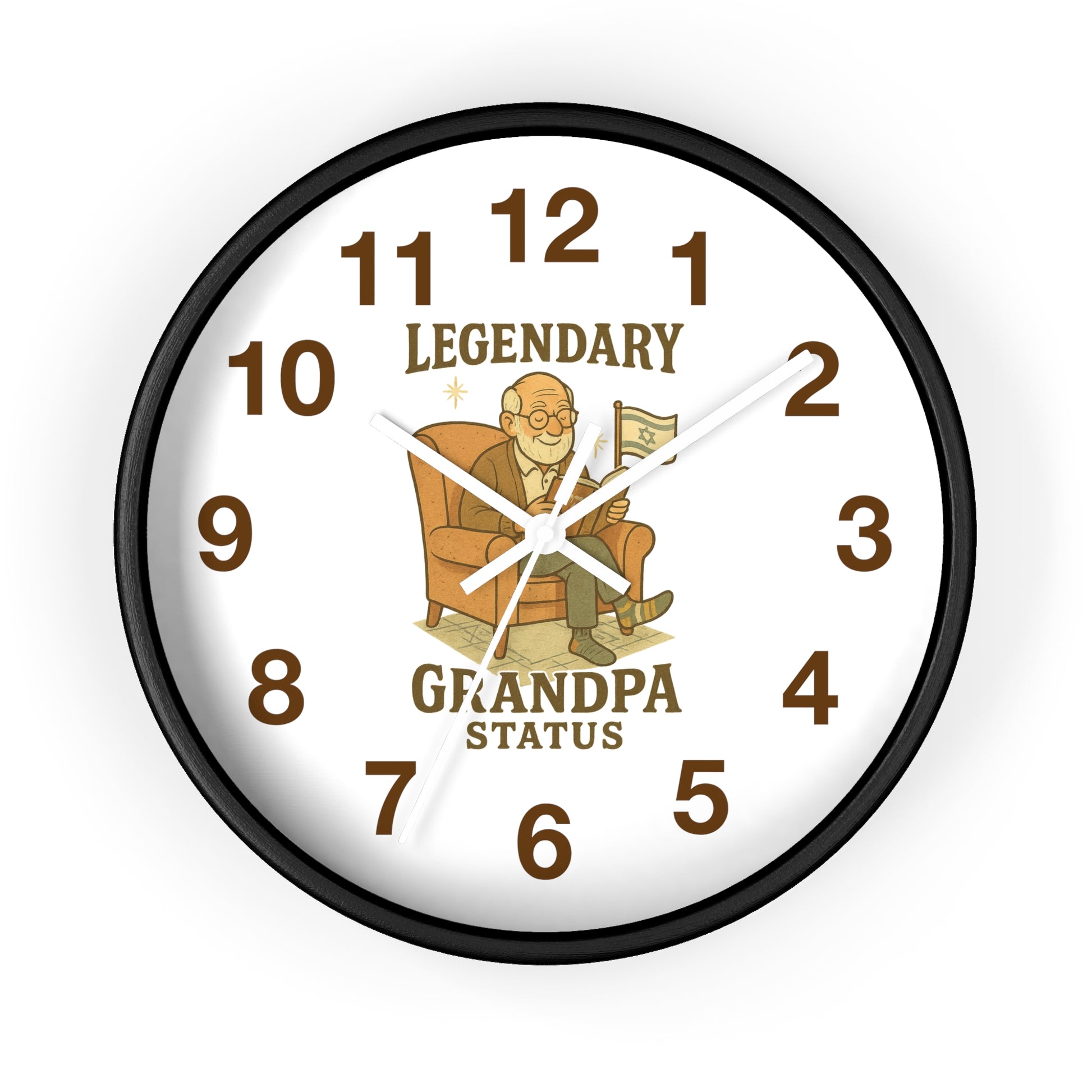 Legendary Grandpa Wall Clock - American Zionist