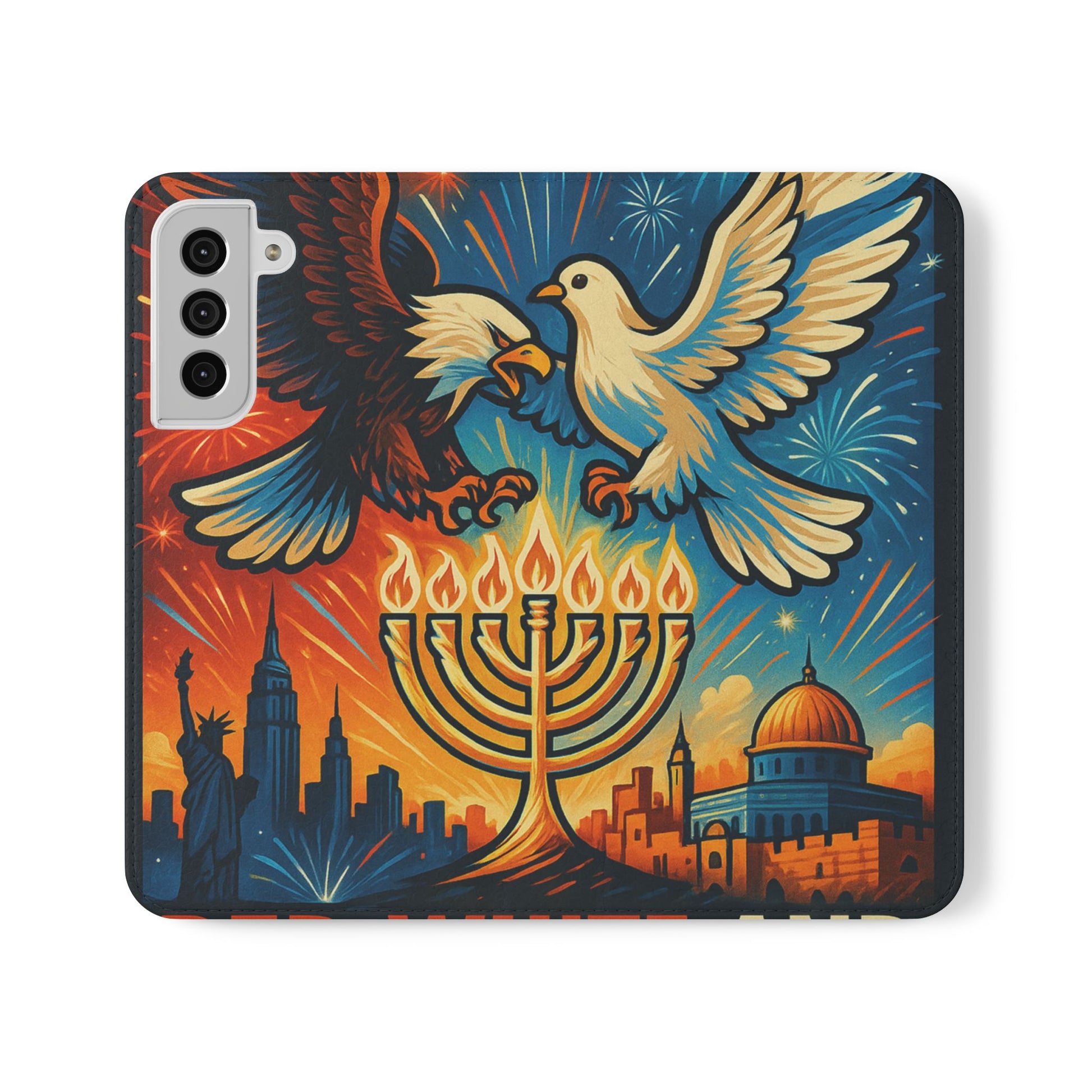 Red White and Blue Flip Cases - American Zionist
