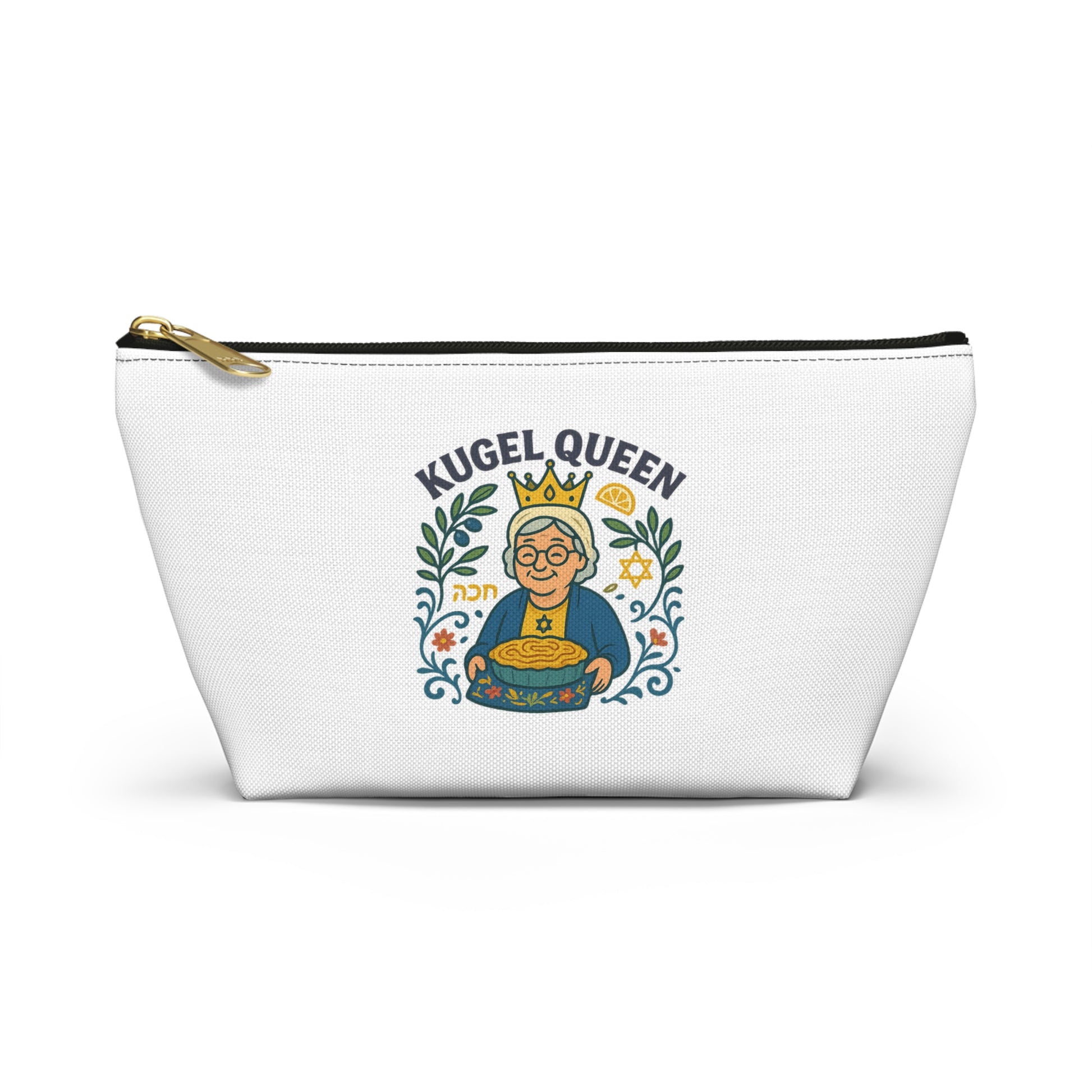 Kugel Queen Accessory Pouch w T - bottom - American Zionist