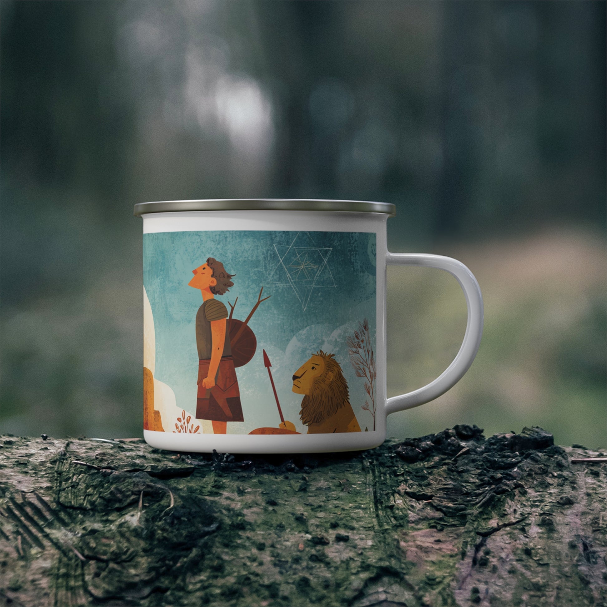Jerusalem Adventurer Enamel Camping Mug - American Zionist