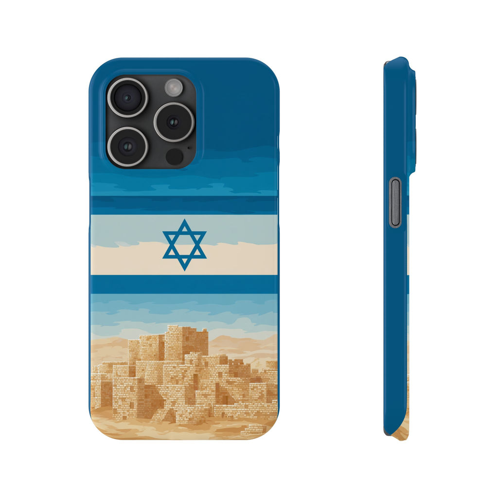Israel Sand City Slim Phone Cases - American Zionist