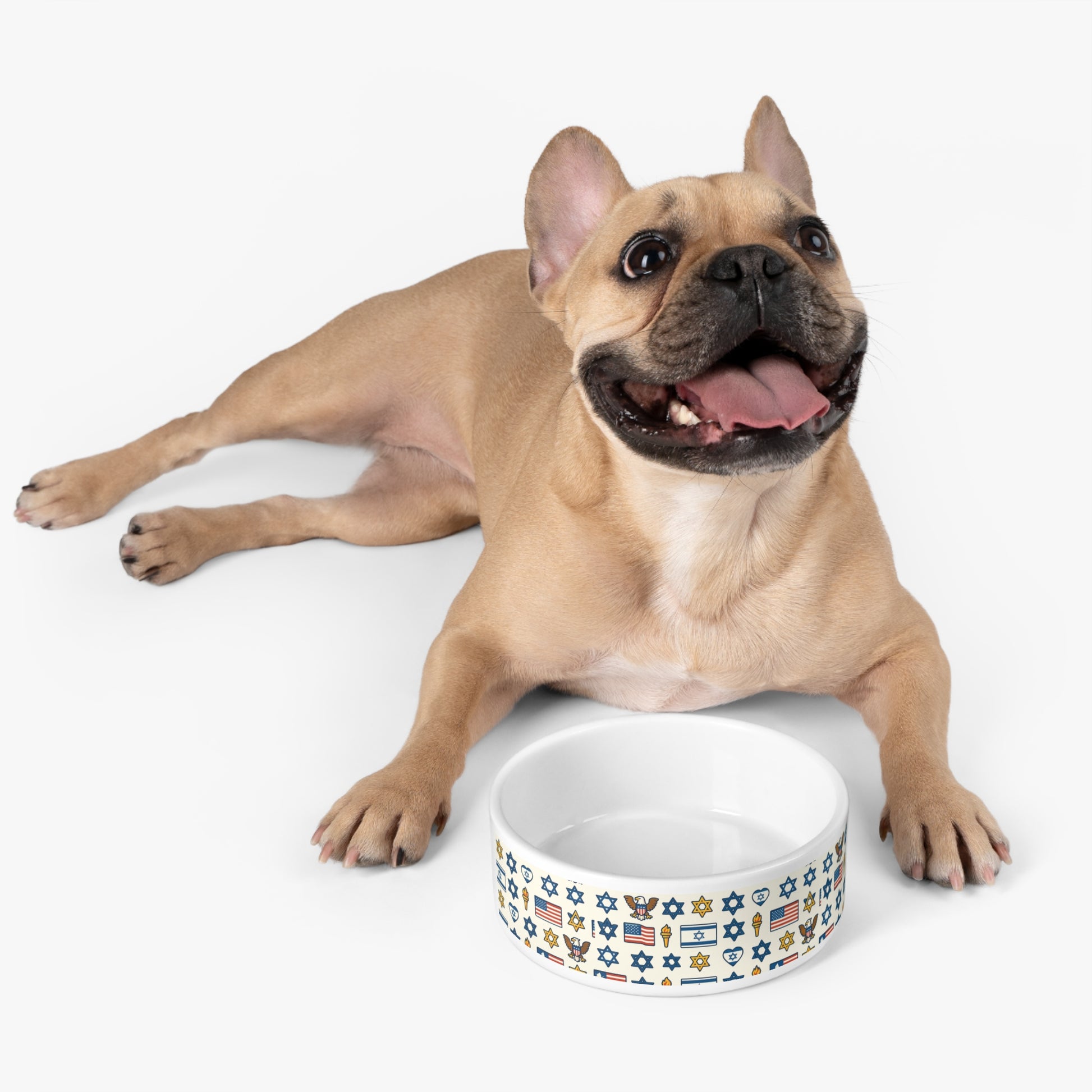 Symbols of Shared Freedom Pet Bowl 16oz - American Zionist