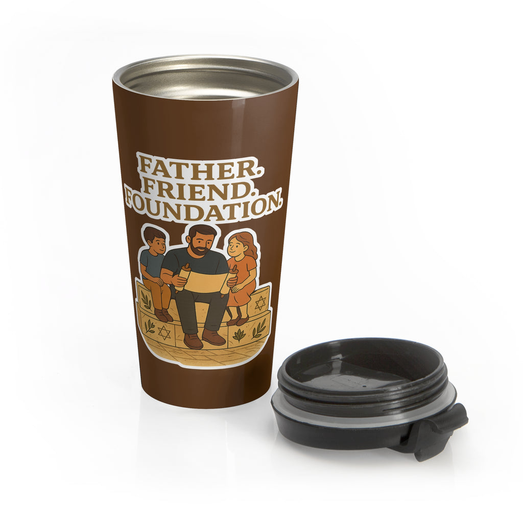 Father Friend Foundation Stainless Steel Travel Mug - American Zionist