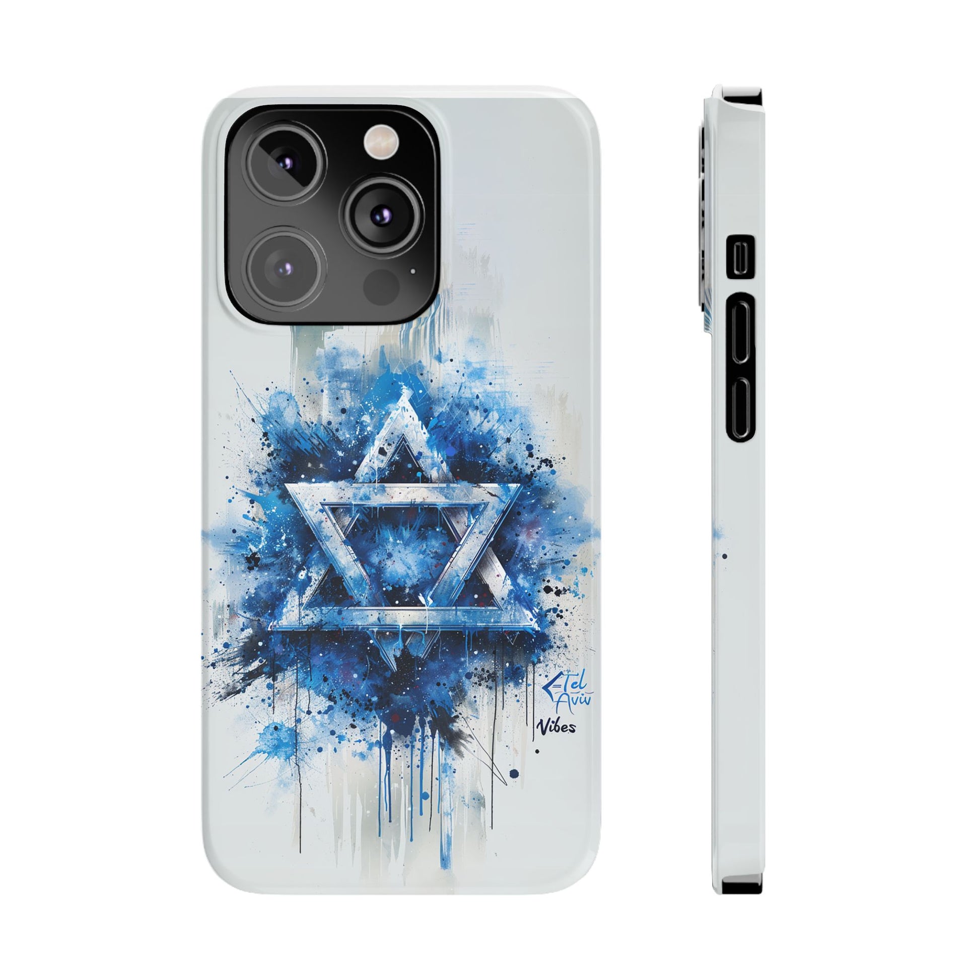 Graffiti Star of David Slim Phone Cases - American Zionist