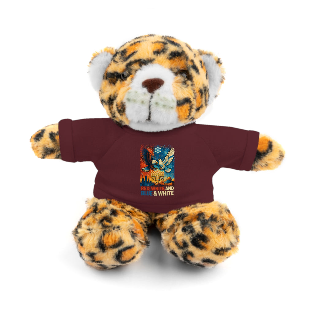 Red White and Blue Stuffed Animals with Tee - American Zionist