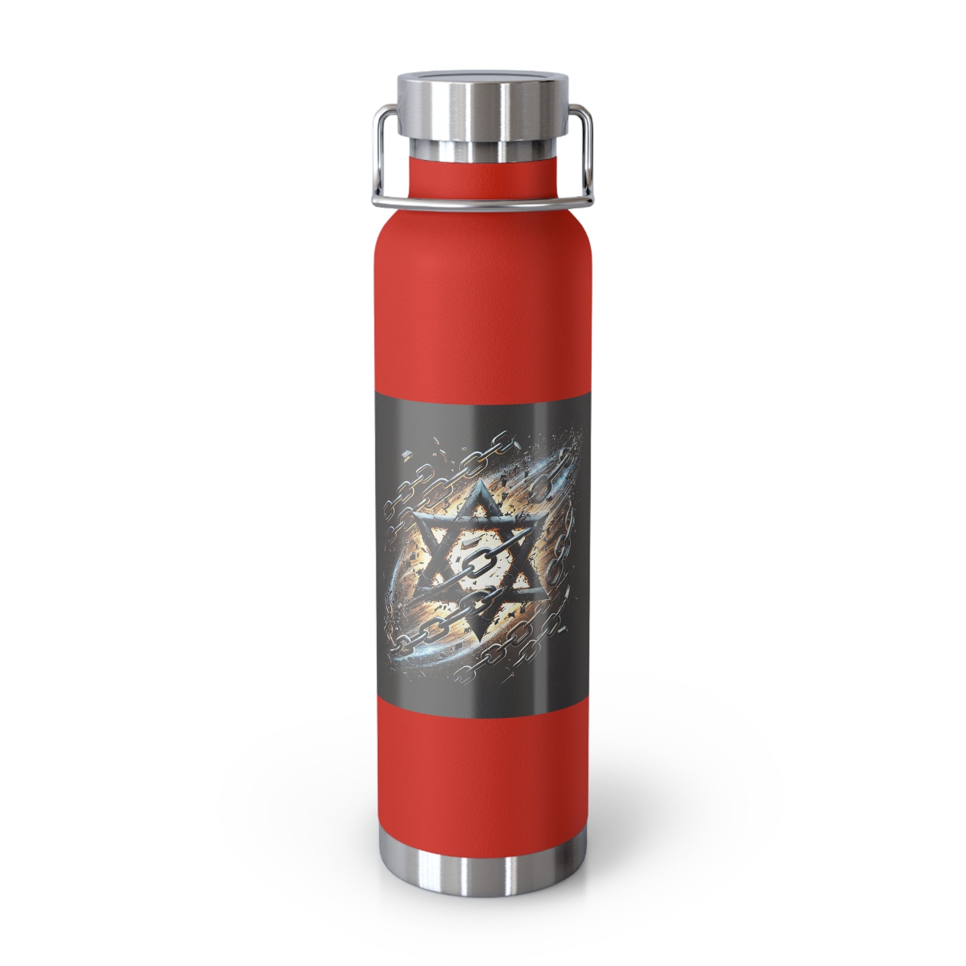 Galaxy Star of David Copper Vacuum Insulated Bottle, 22oz - American Zionist