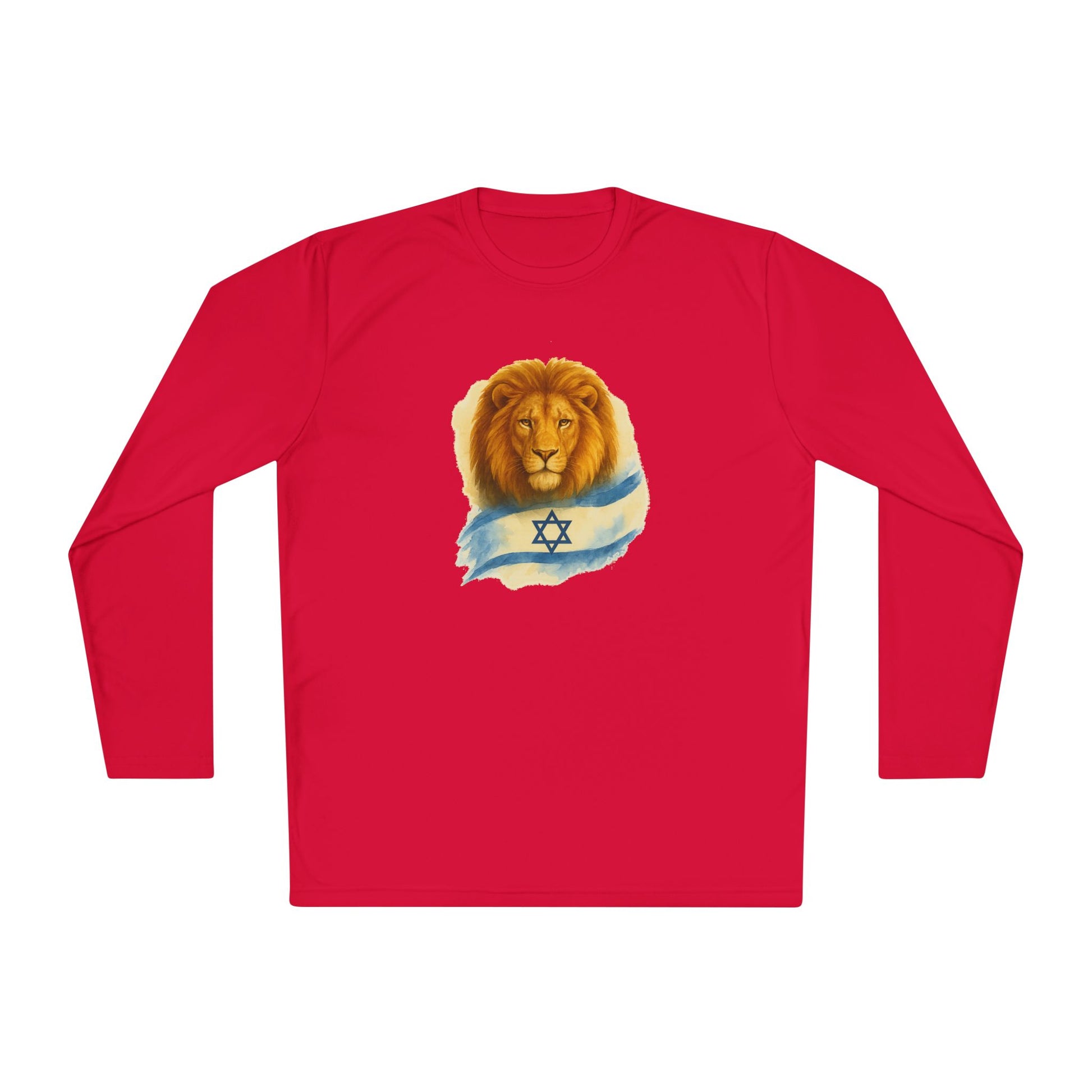 Lion Of Israel Unisex Lightweight Long Sleeve Tee - American Zionist