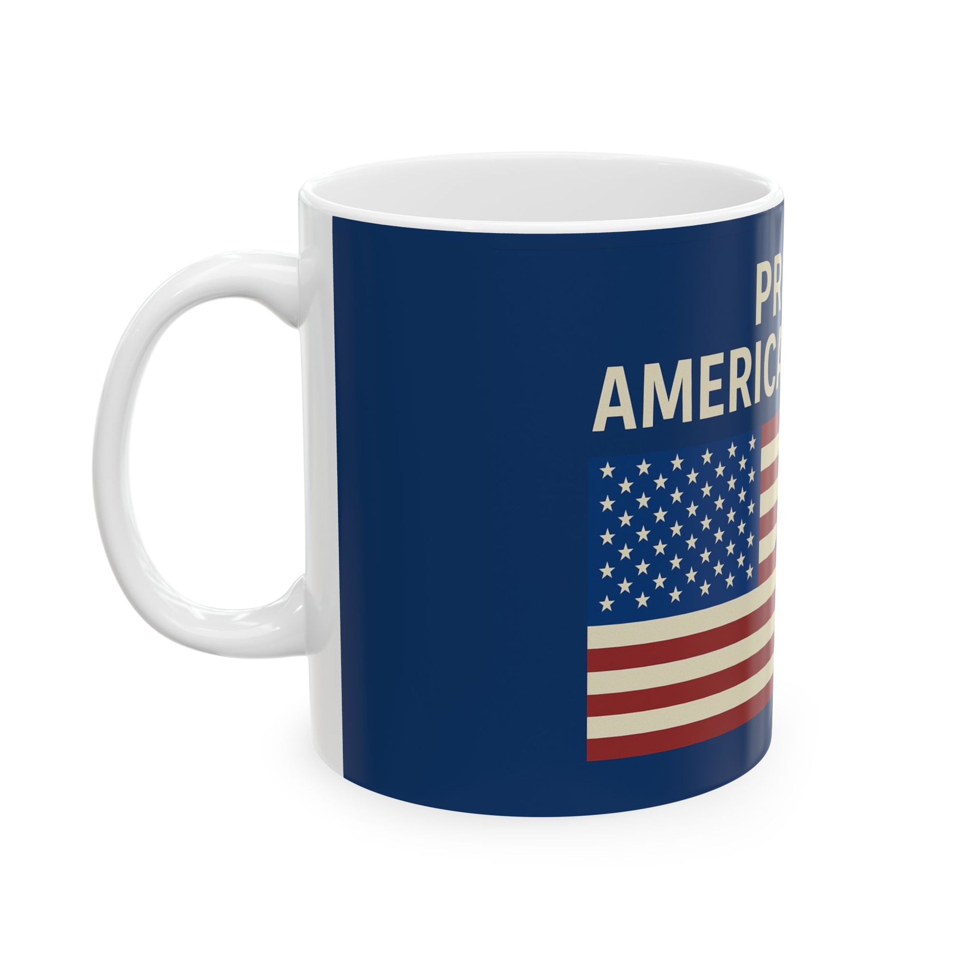 Blue Proud American Zionist Ceramic Mug, (11oz, 15oz) - American Zionist