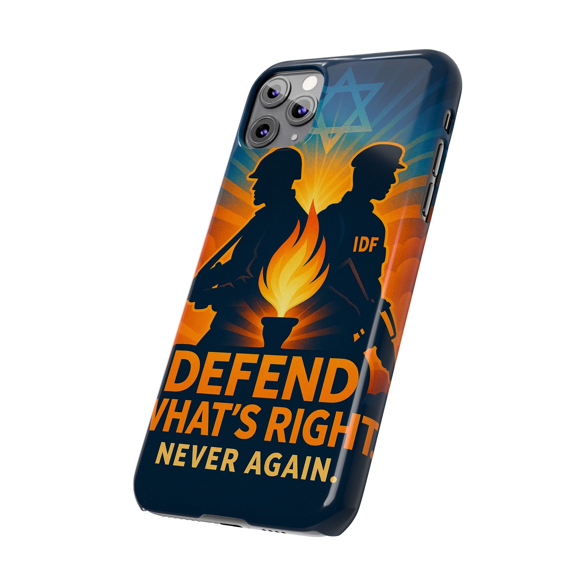 Defend What's Right Slim Phone Cases - American Zionist