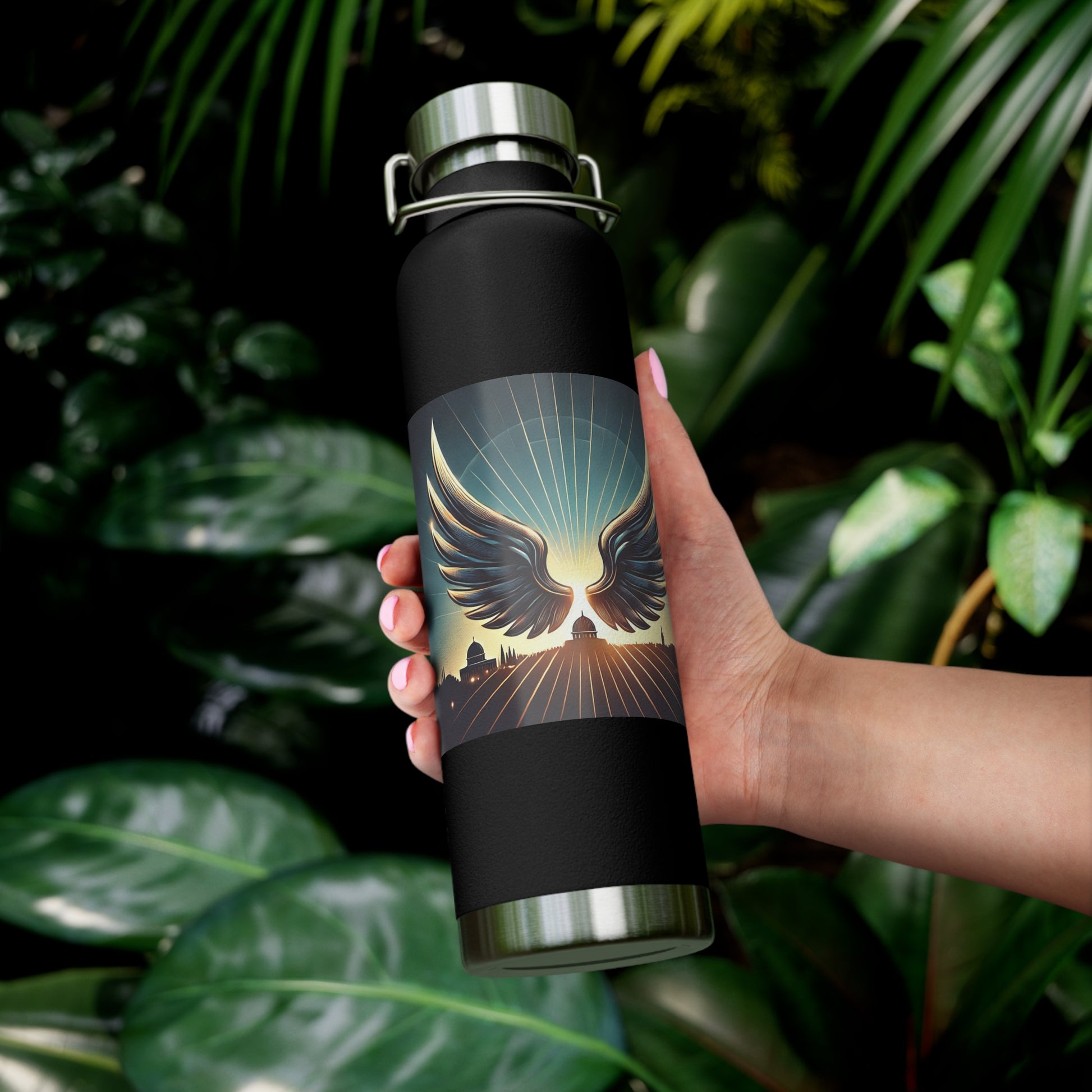 Sunrise Wings Copper Vacuum Insulated Bottle, 22oz