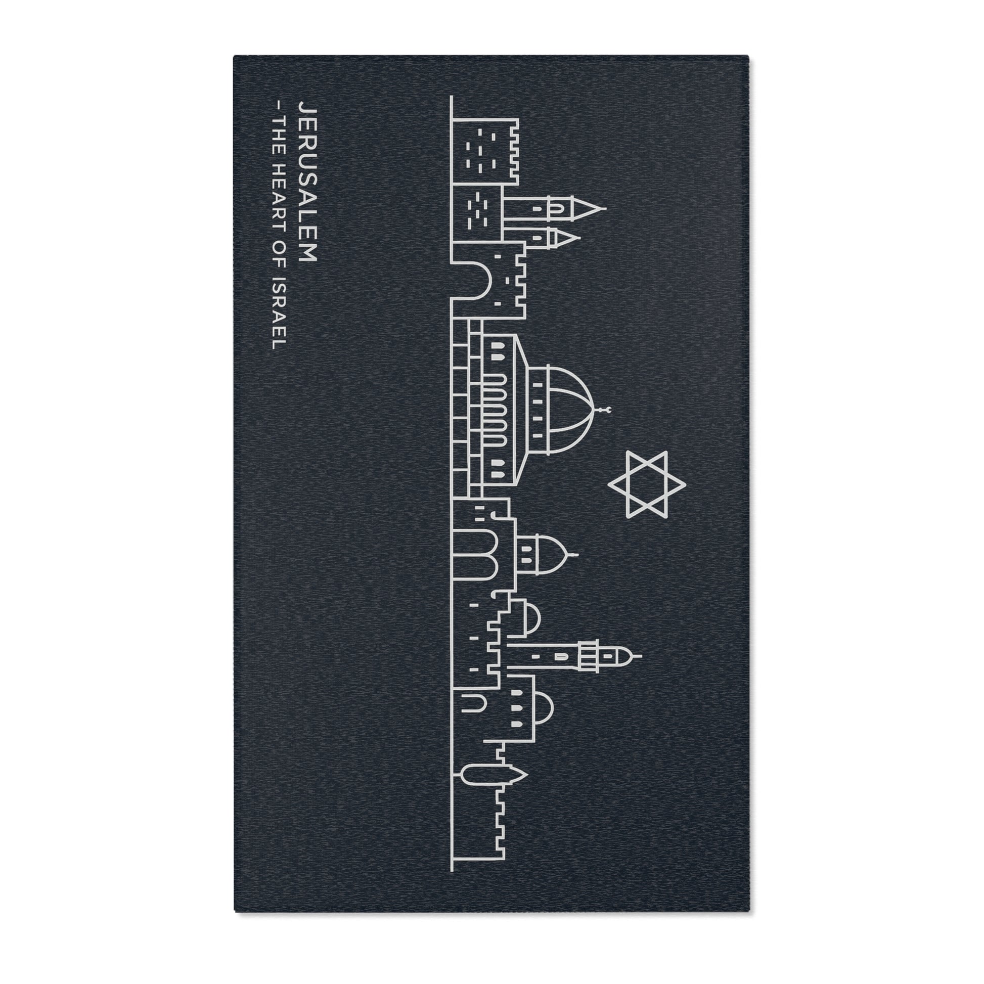 Jerusalem The Heart Of Israel Area Rugs - American Zionist