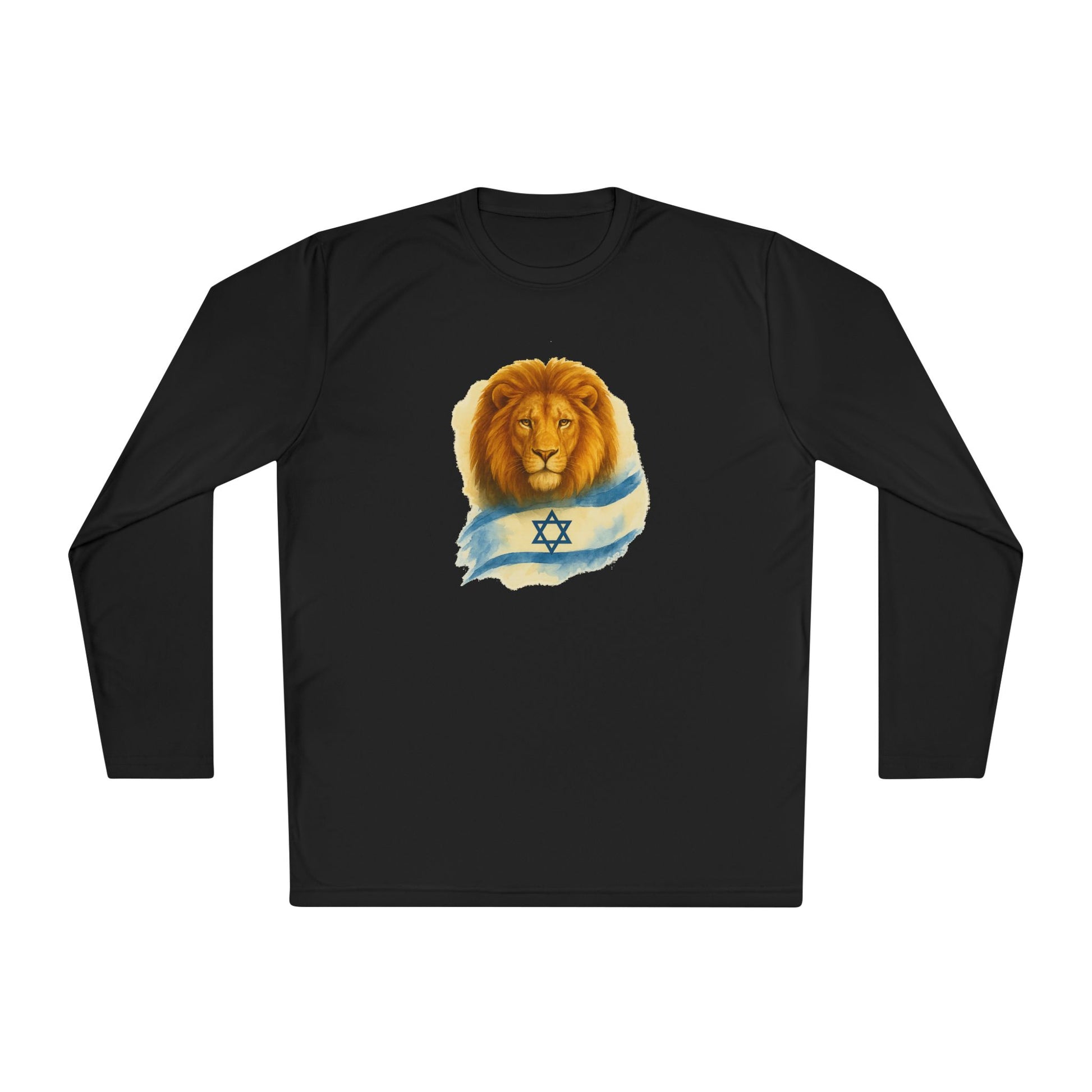 Lion Of Israel Unisex Lightweight Long Sleeve Tee - American Zionist