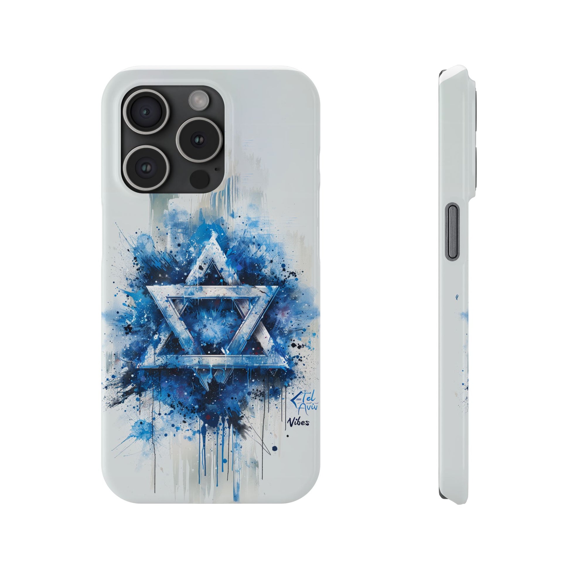 Graffiti Star of David Slim Phone Cases - American Zionist