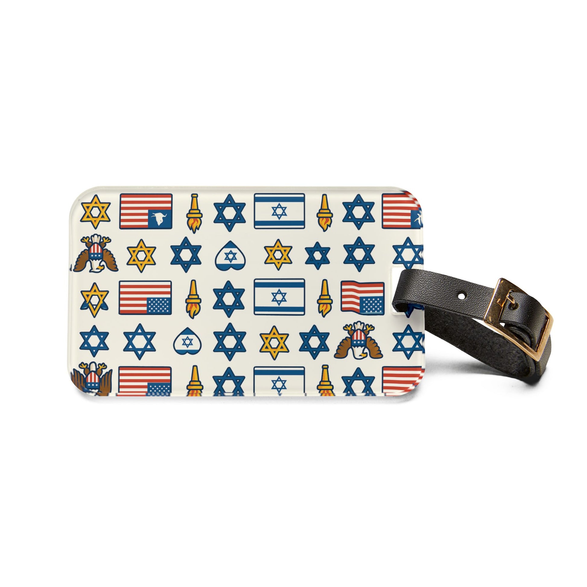 Symbols of Shared Freedom Luggage Tag - American Zionist