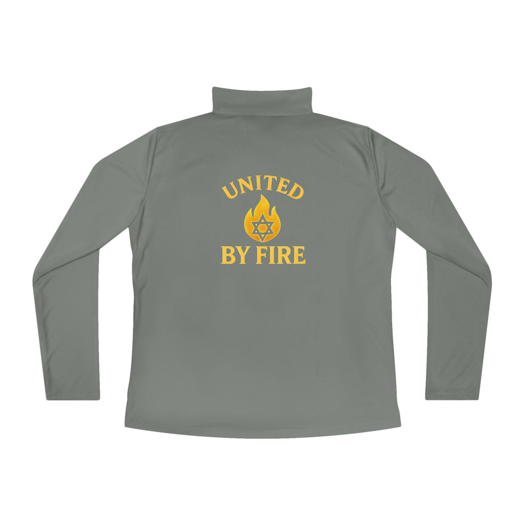 United by Fire Ladies Quarter - Zip Pullover - American Zionist