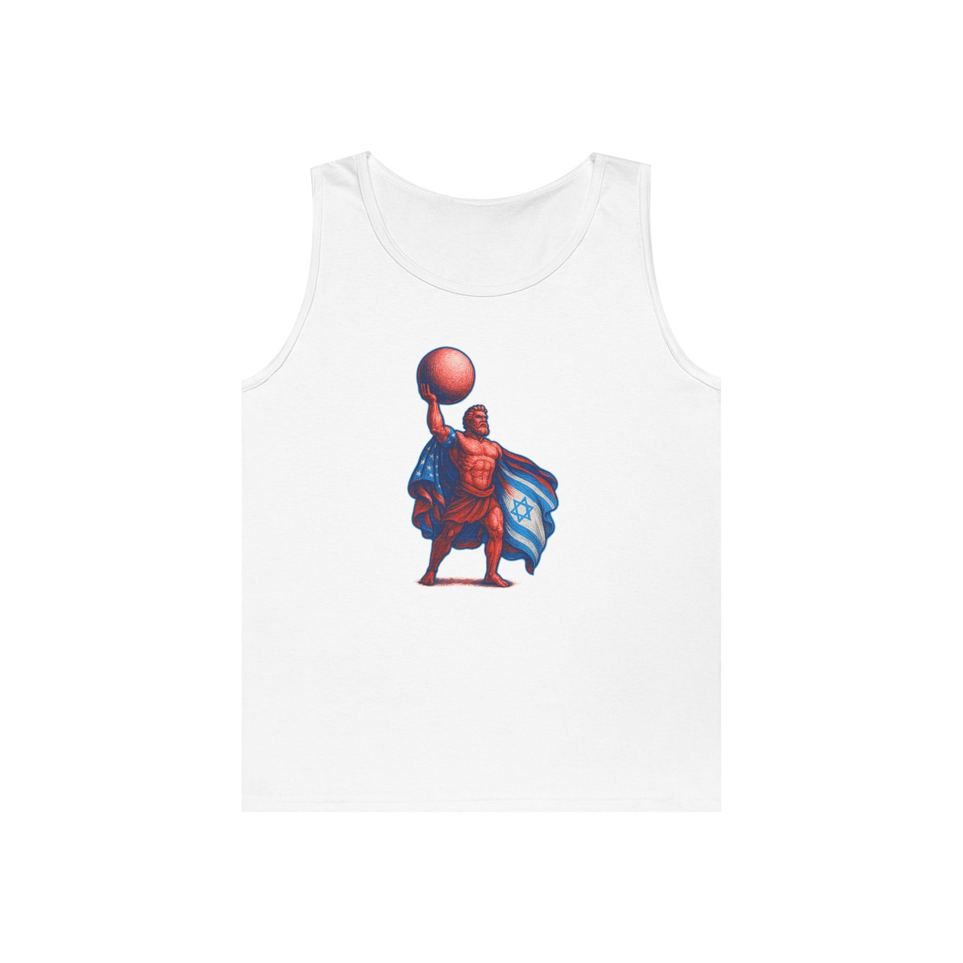 Patriot Hercules Unisex Heavy Cotton Tank Top - American Zionist