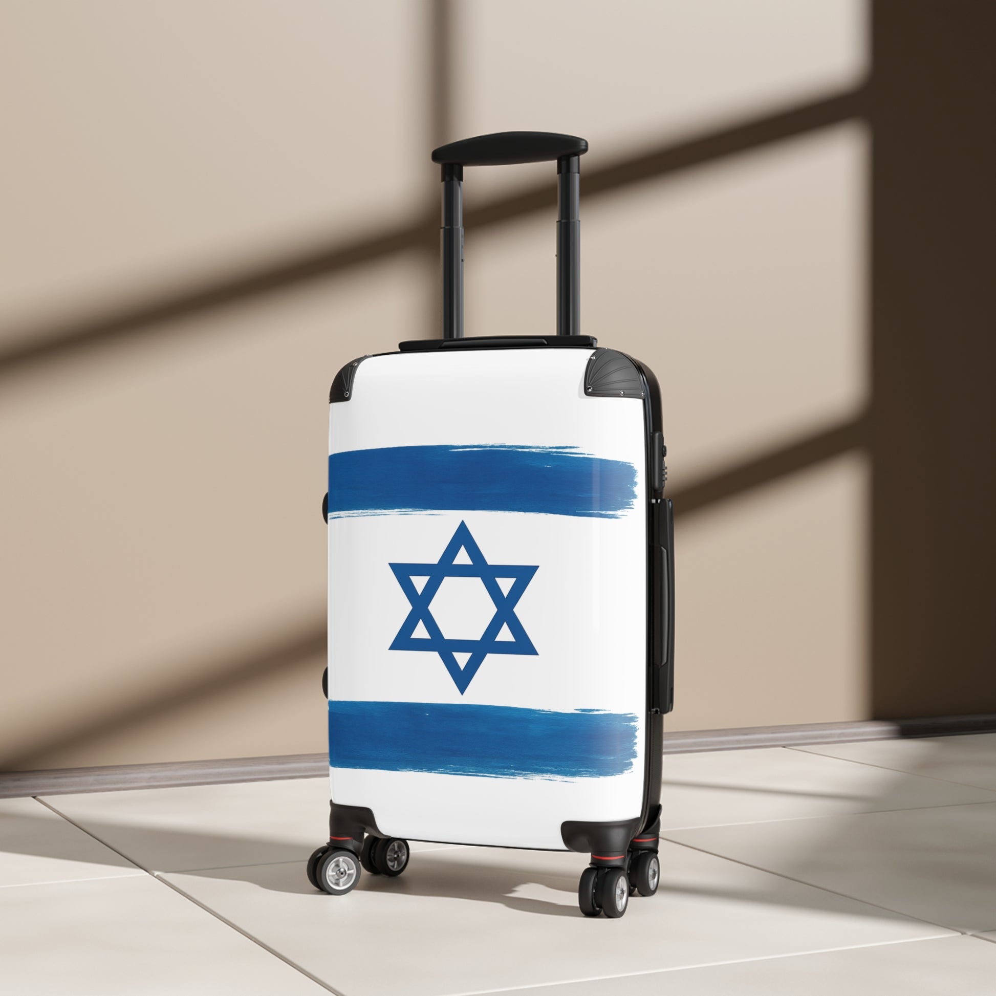 Blue Stars Of David Suitcase - American Zionist