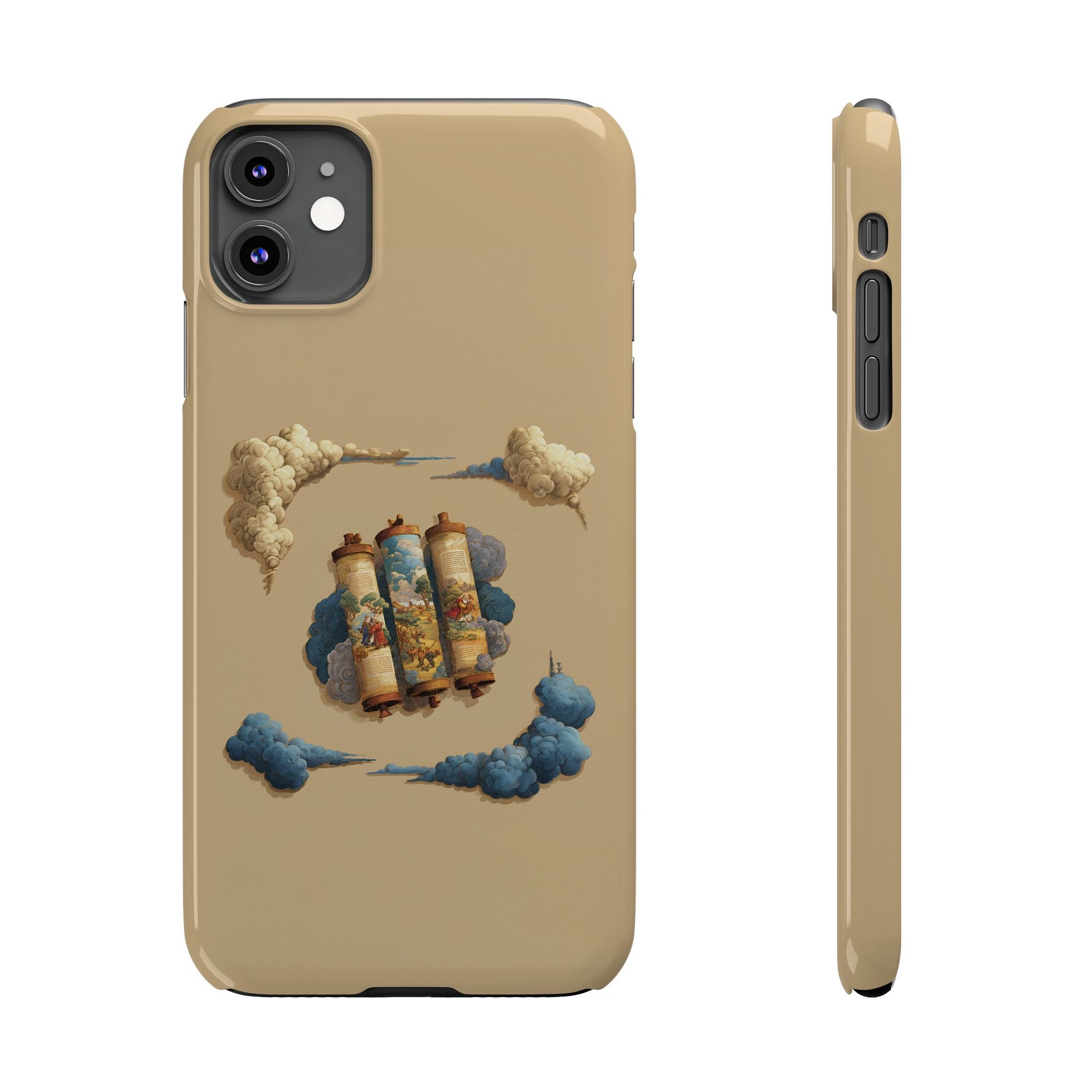 Cloudy Scroll of Moses Slim Phone Cases - American Zionist