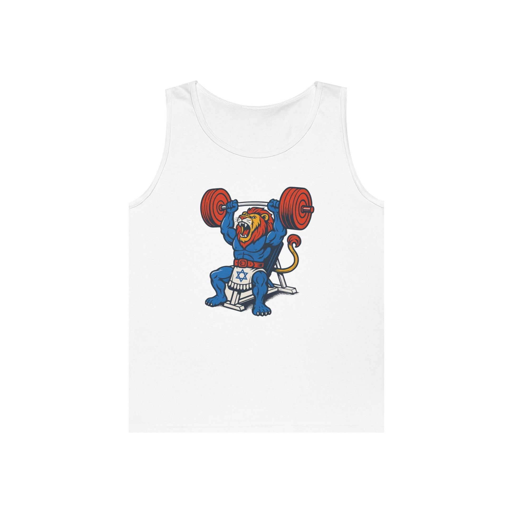 Swole Lion Tank Top Unisex Heavy Cotton Tank Top - American Zionist