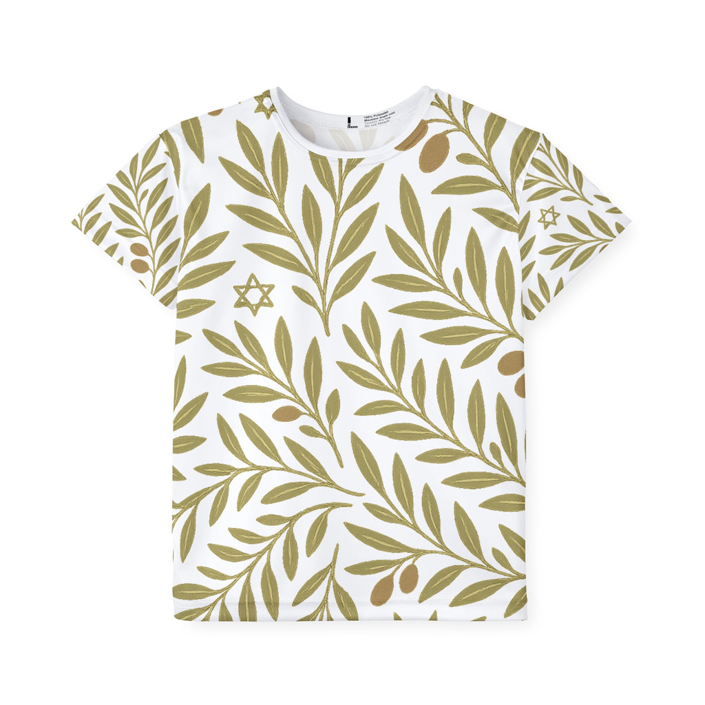 Olive Bloom Kids Sports Jersey (AOP) - American Zionist