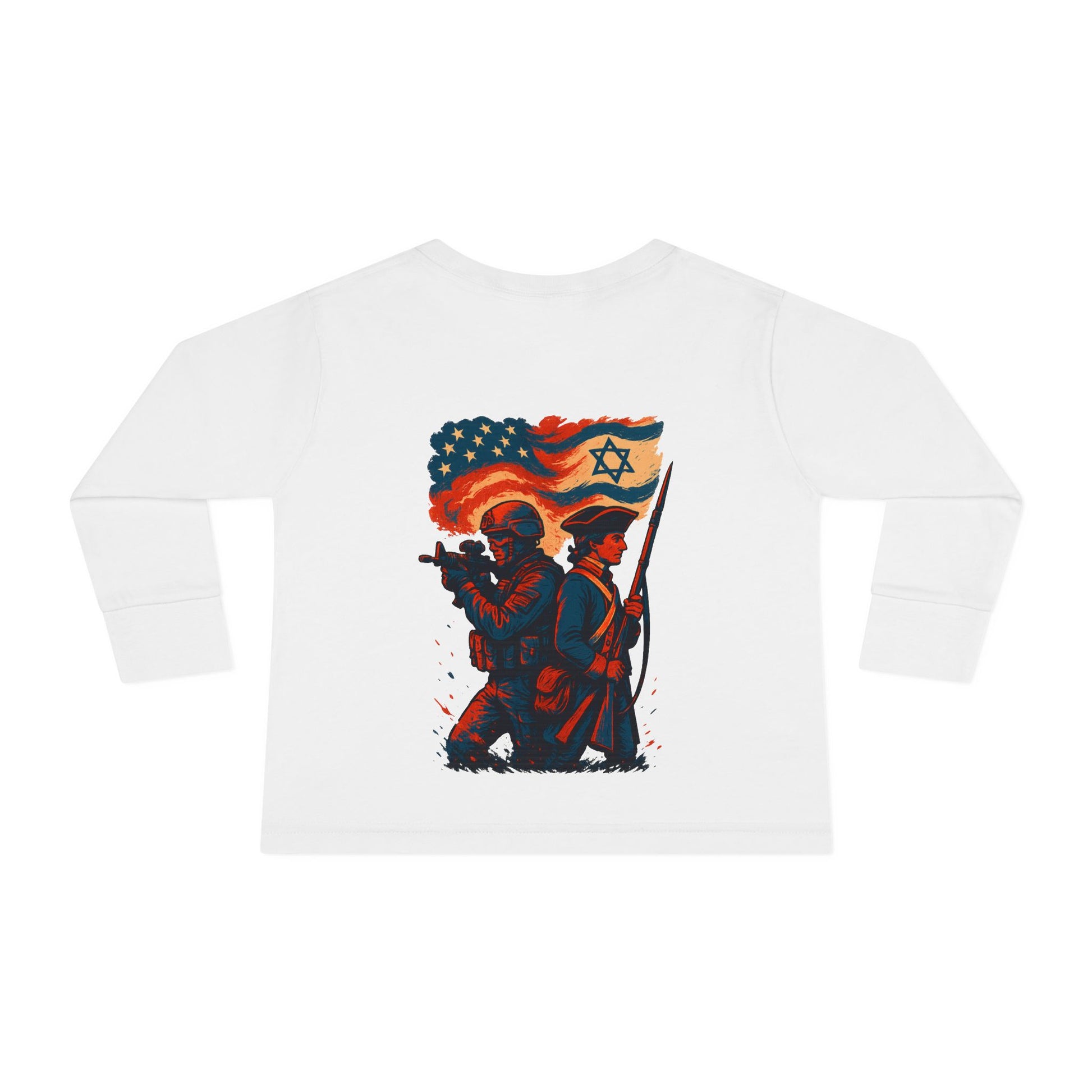 Defenders Across Generations Toddler Long Sleeve Tee - American Zionist