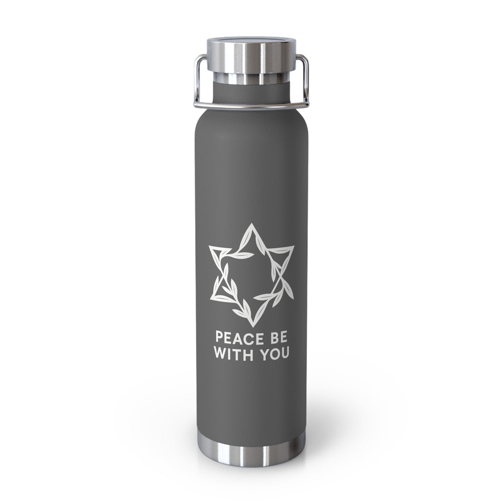 Peacewoven Star Copper Vacuum Insulated Bottle, 22oz - American Zionist