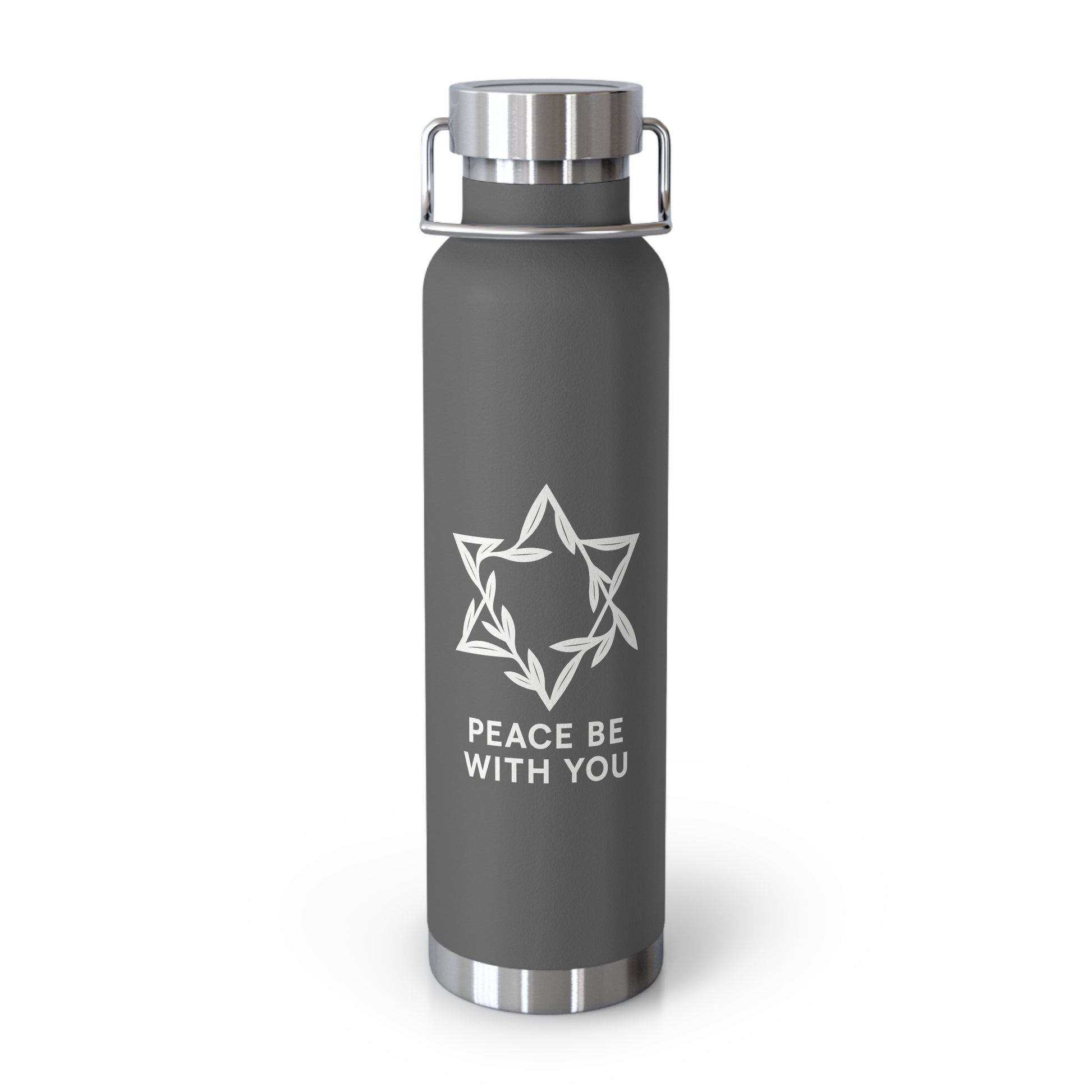 Peacewoven Star Copper Vacuum Insulated Bottle, 22oz - American Zionist