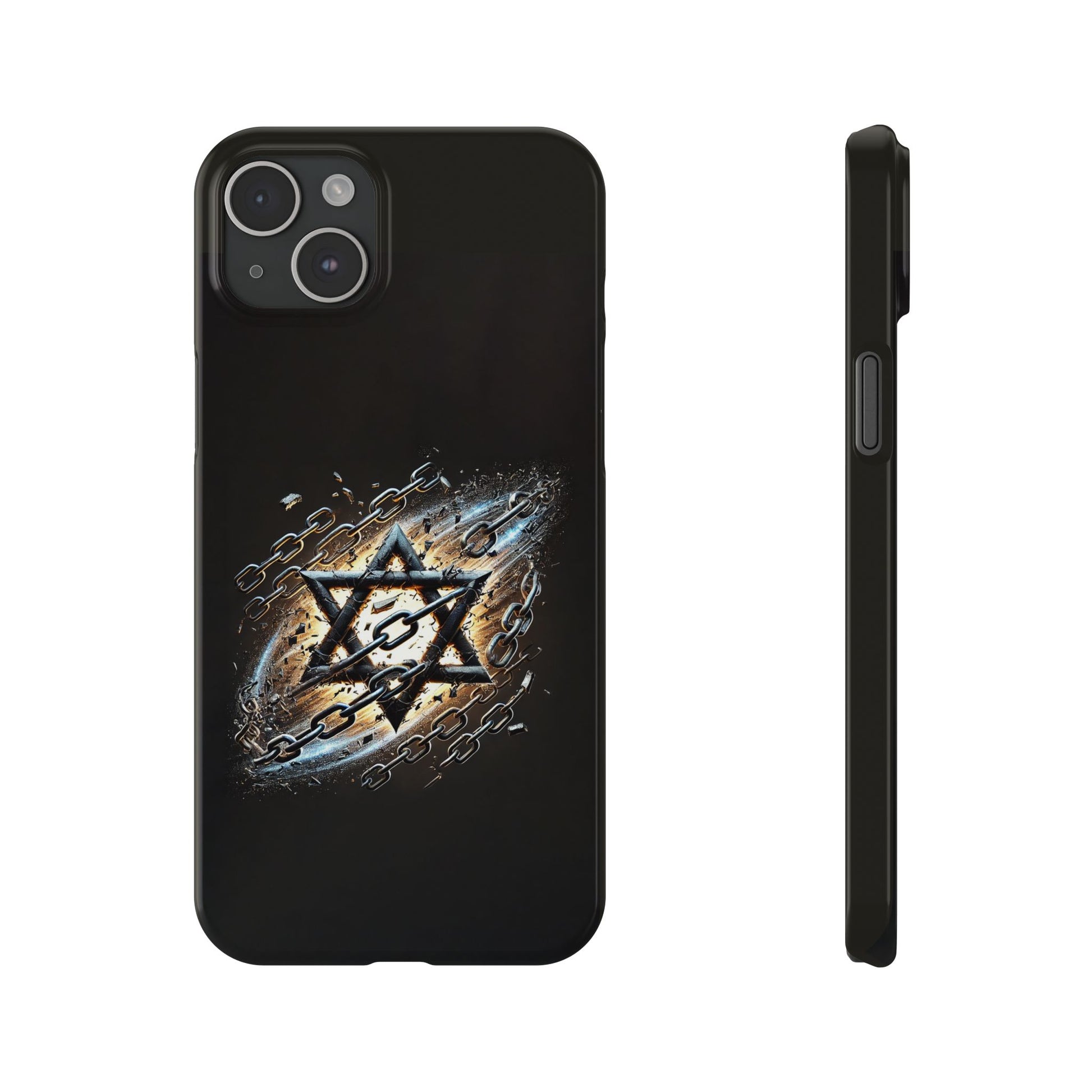 Galaxy Star of David Slim Phone Cases - American Zionist