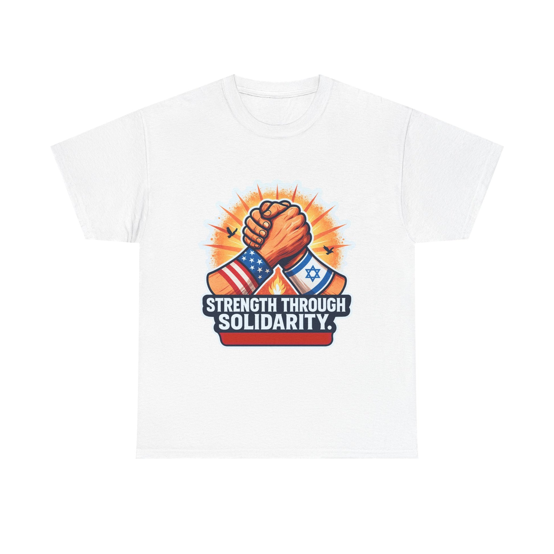 Strength Through Solidarity Unisex Heavy Cotton Tee - American Zionist