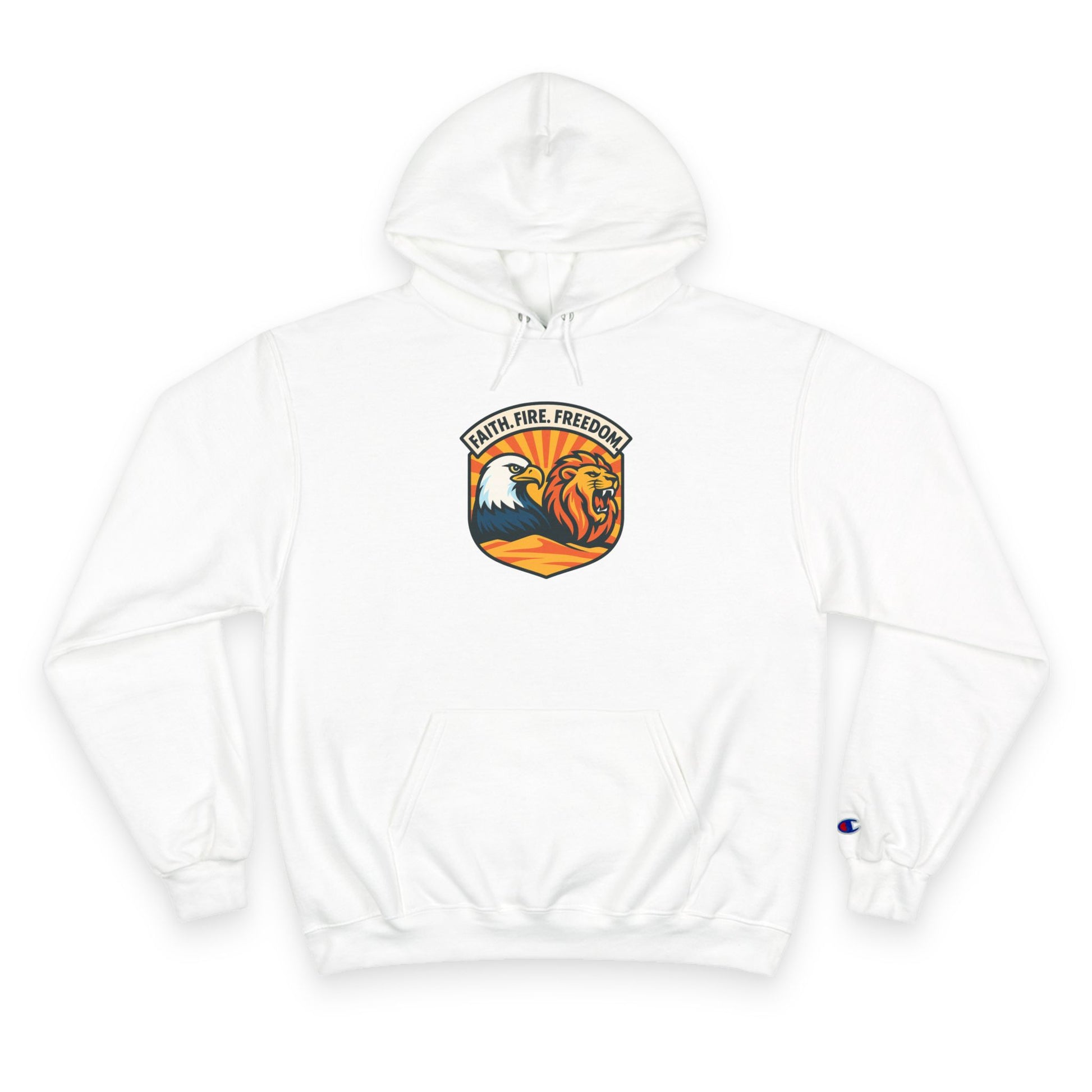 Lions Eagles Rise Champion Hoodie - American Zionist