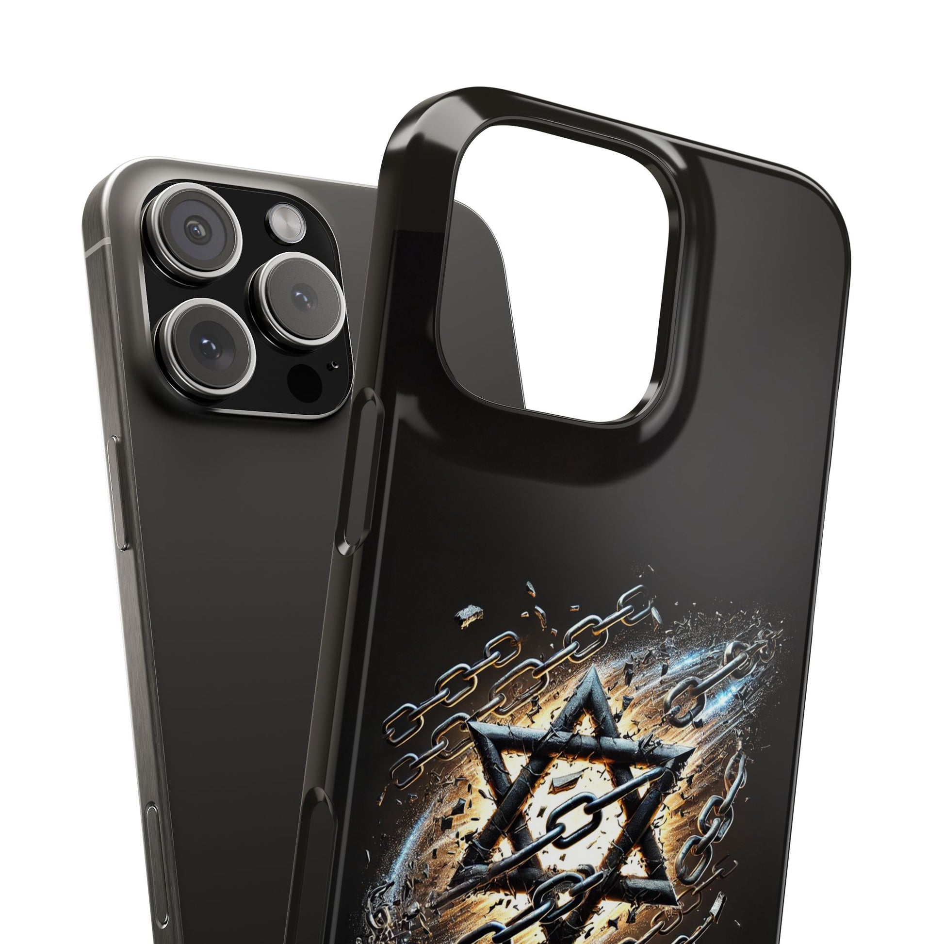 Galaxy Star of David Slim Phone Cases - American Zionist